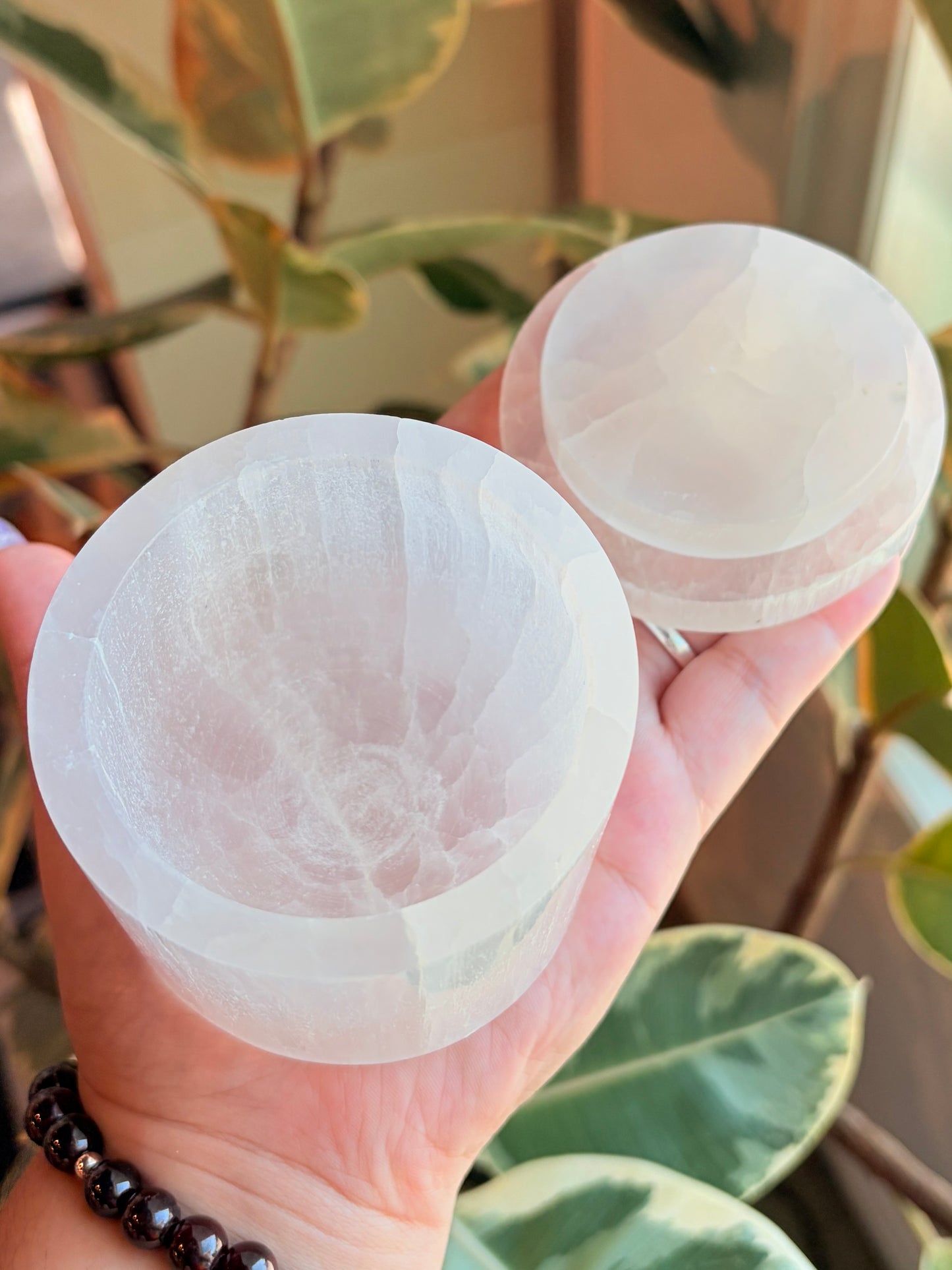 Selenite Jar With Lid
