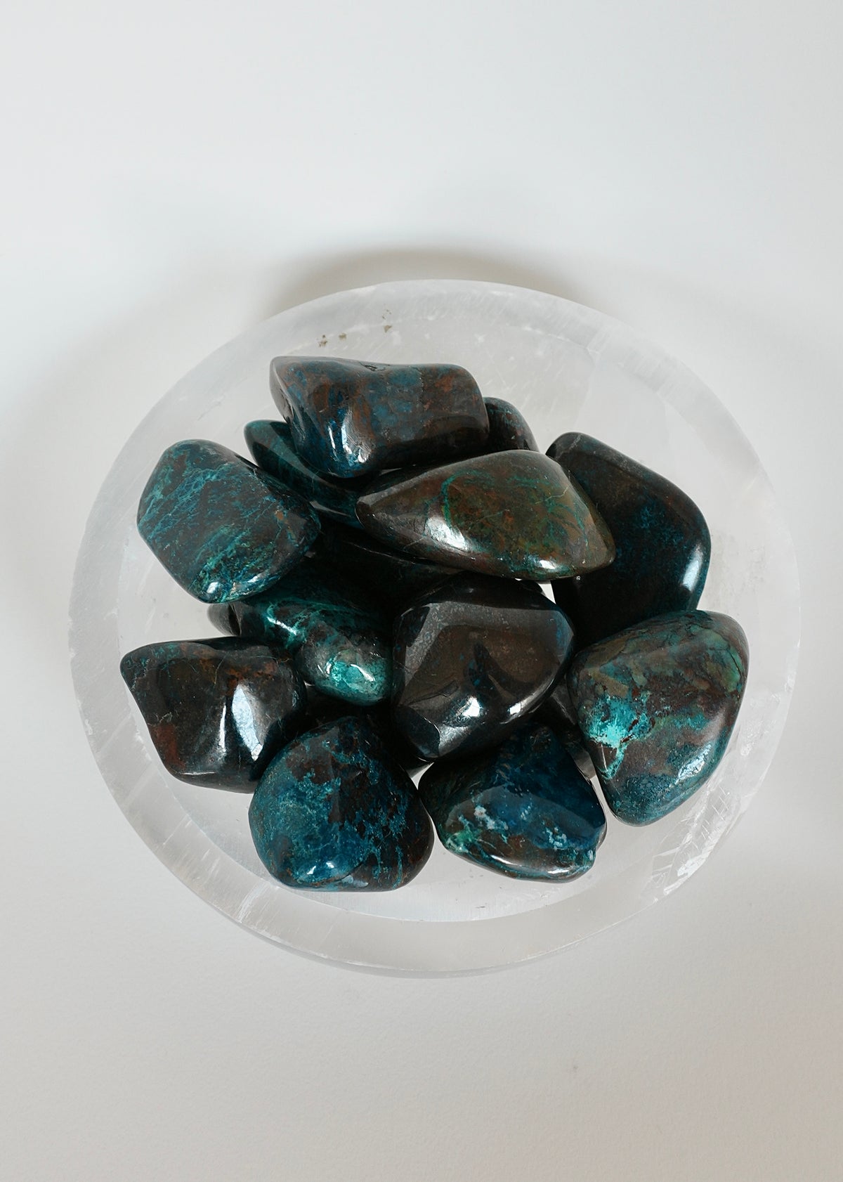 Chrysocolla & Galena Tumble