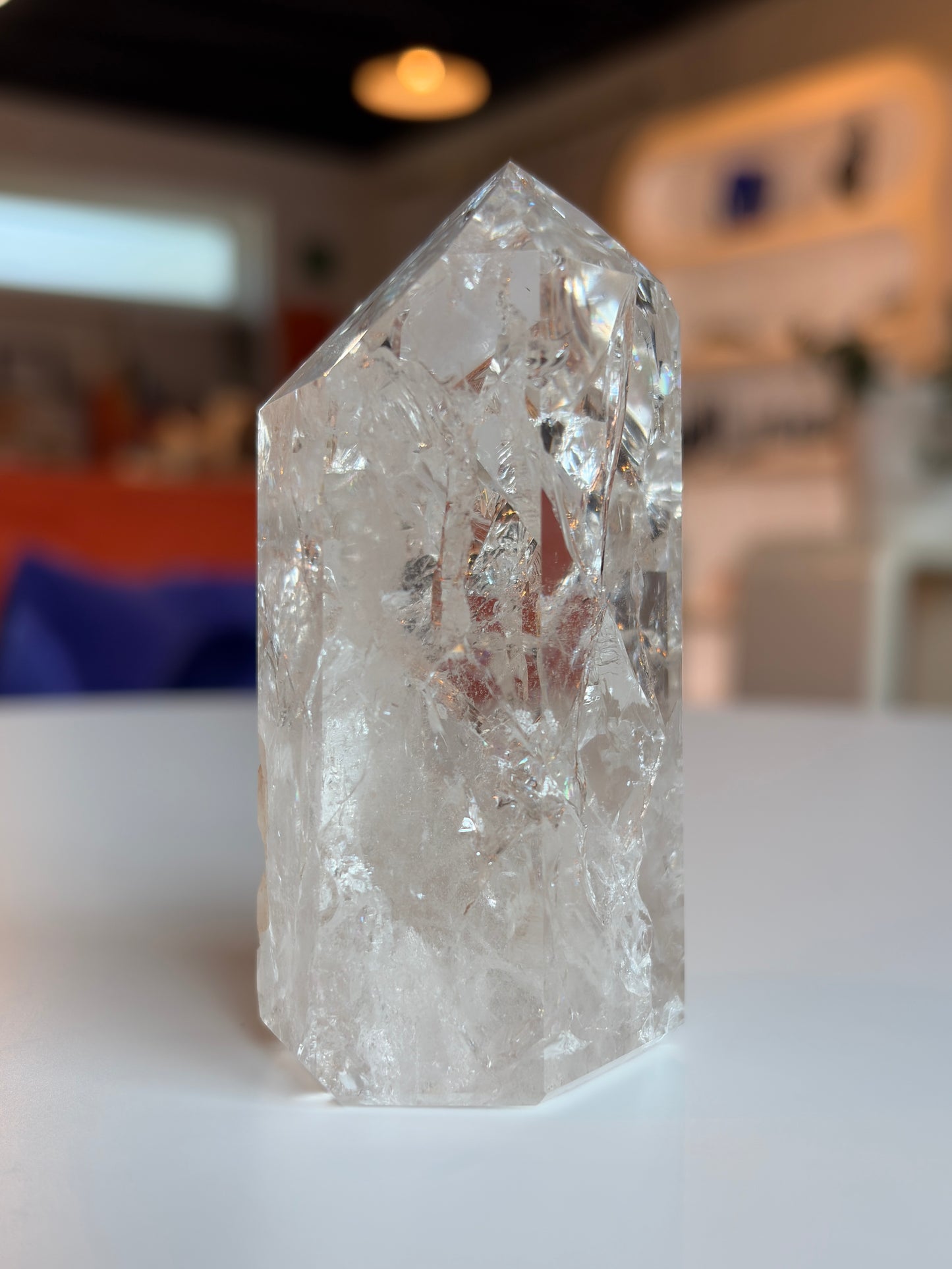 Brazilian Crackle Quartz Tower CQ06