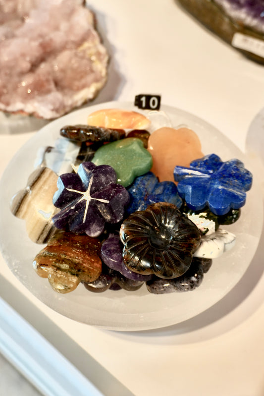Assorted Flower and Chevron Crystals