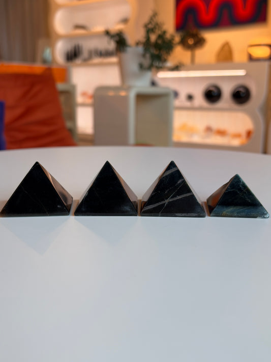 Small Blue Tiger’s Eye Pyramids