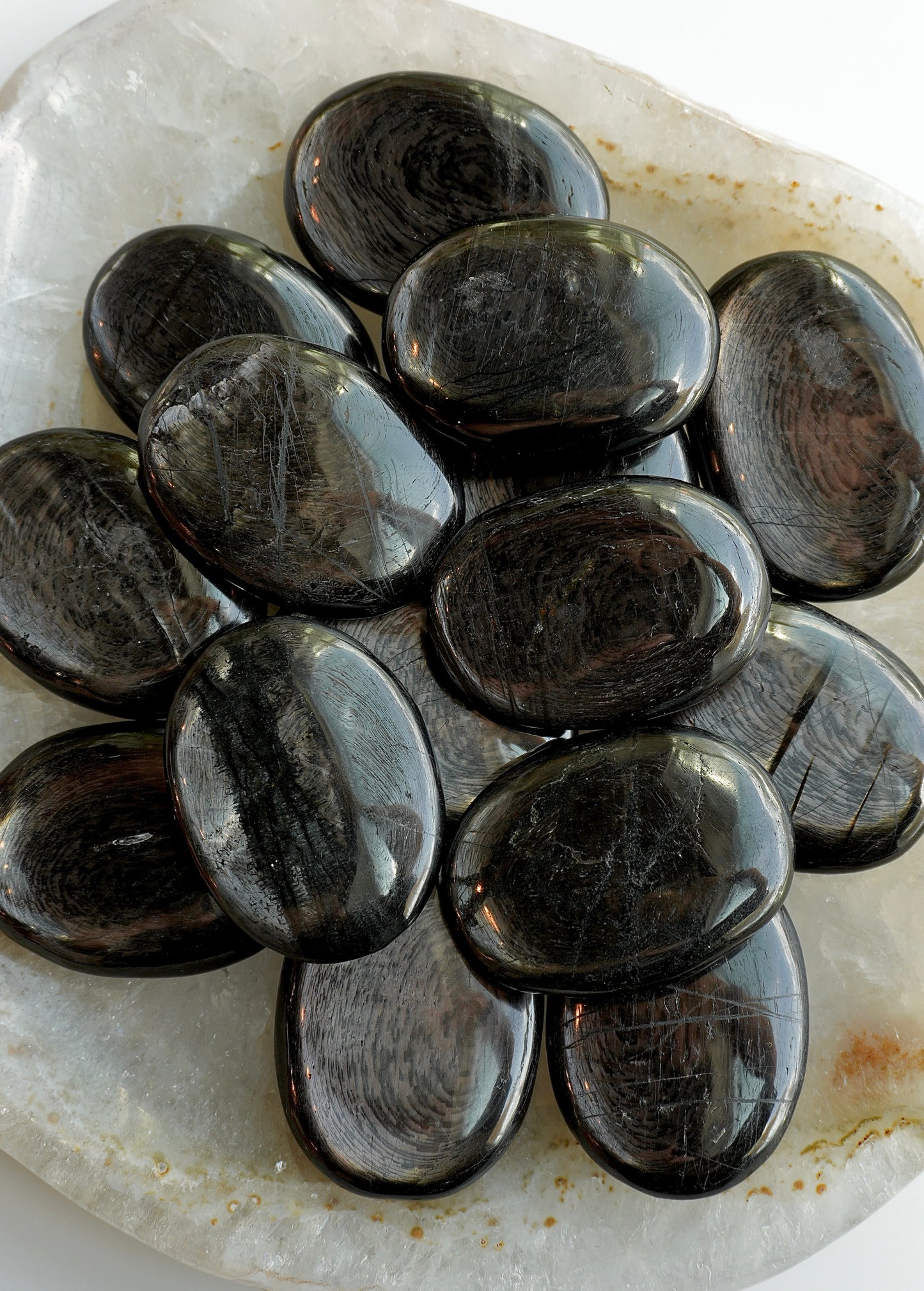 Hypersthene Palm Stones