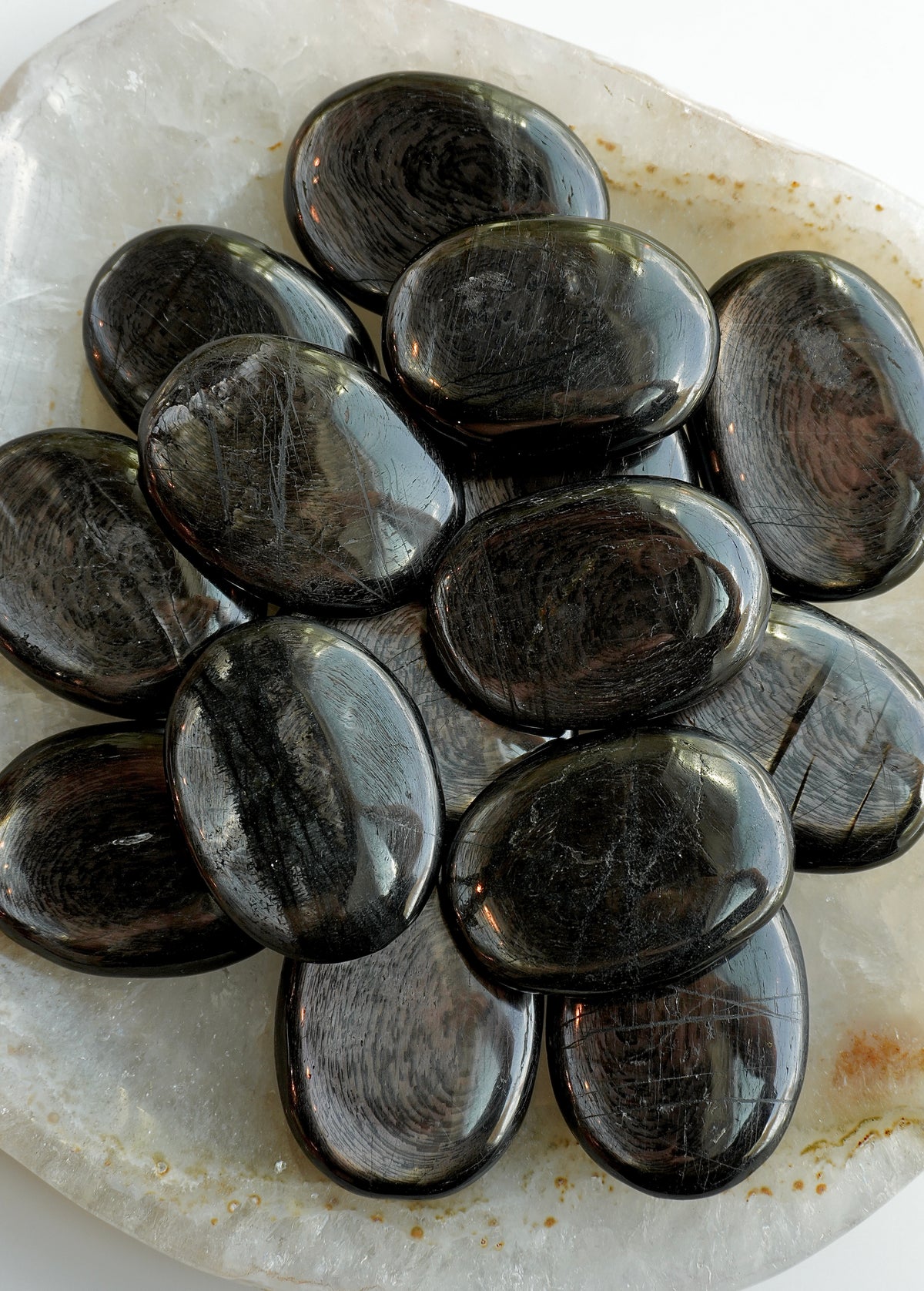 Hypersthene Palm Stones