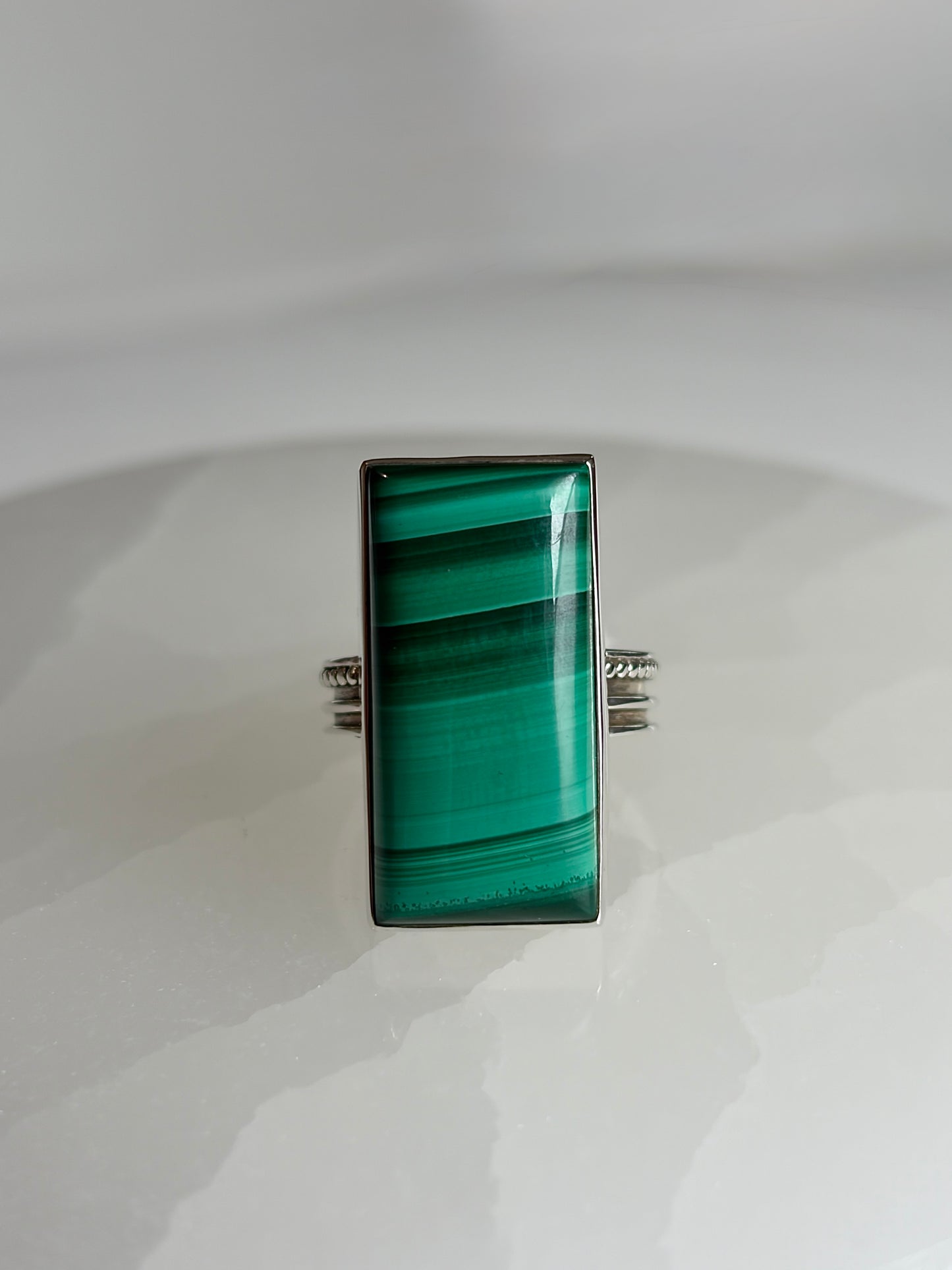 Malachite Ring Size 7