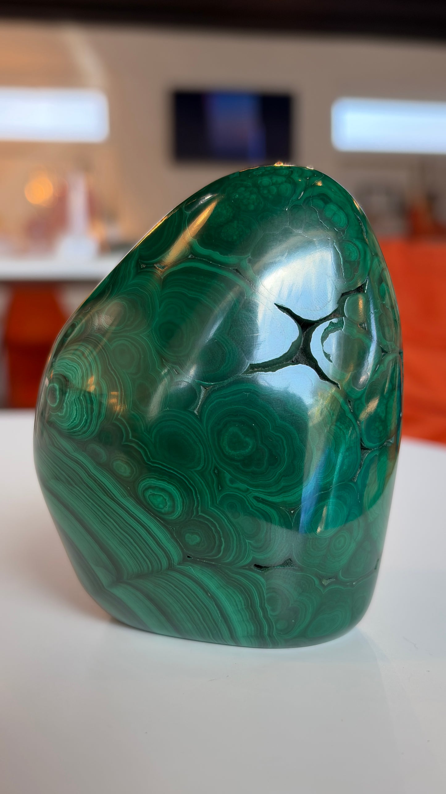 High Grade Polished Malachite Freeform