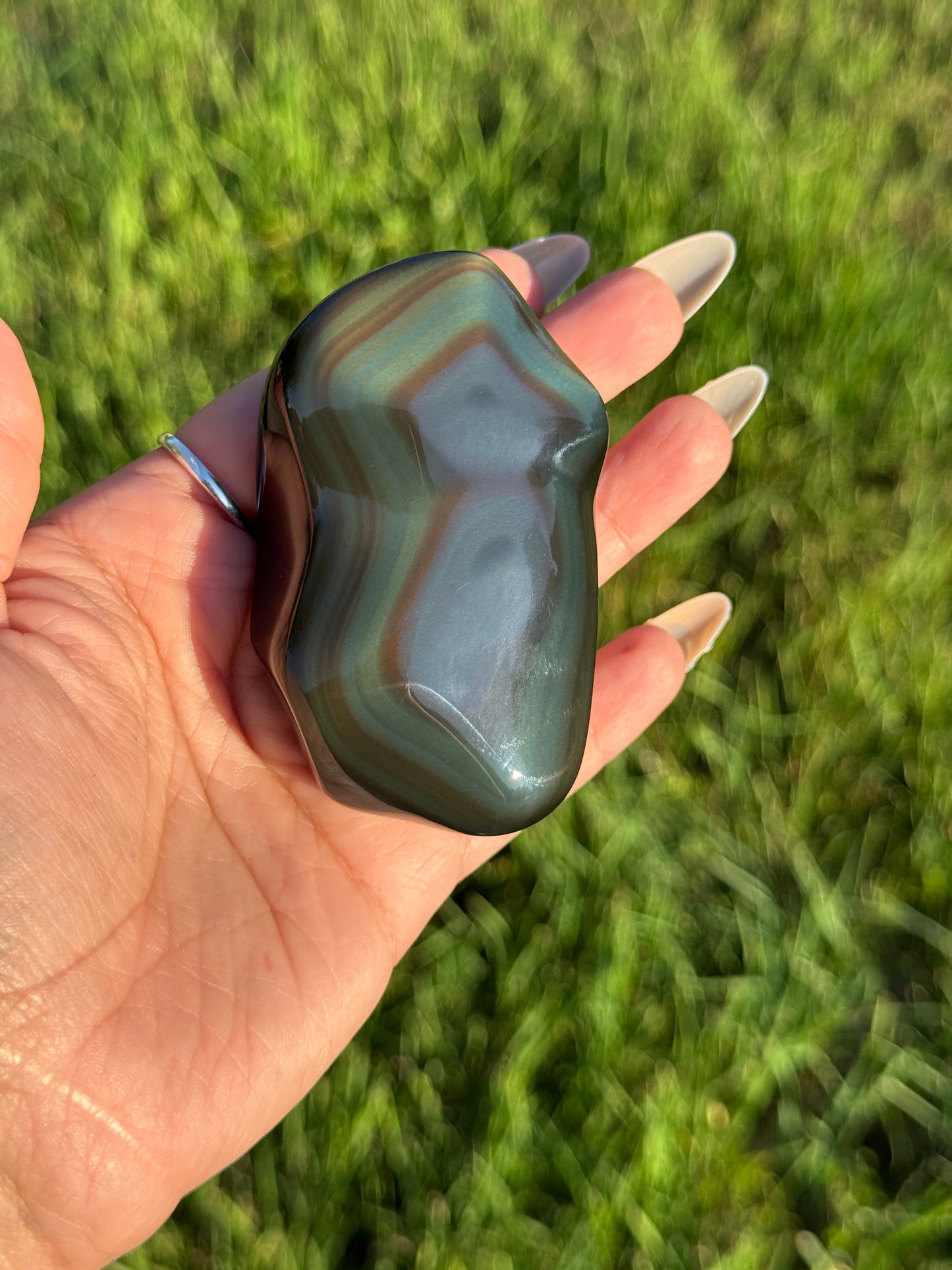 High Grade Rainbow Obsidian Polished Freeform - 📍 Mexico RO-4