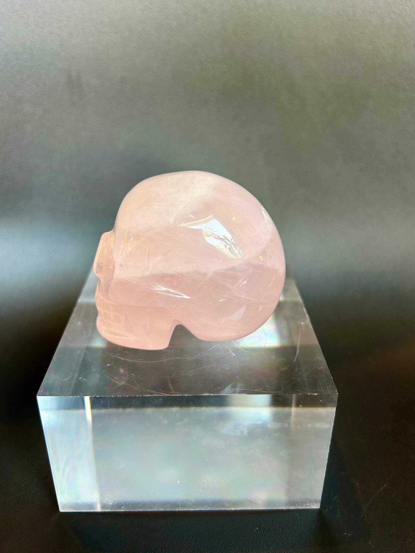 Rose Quartz Skull RQ3