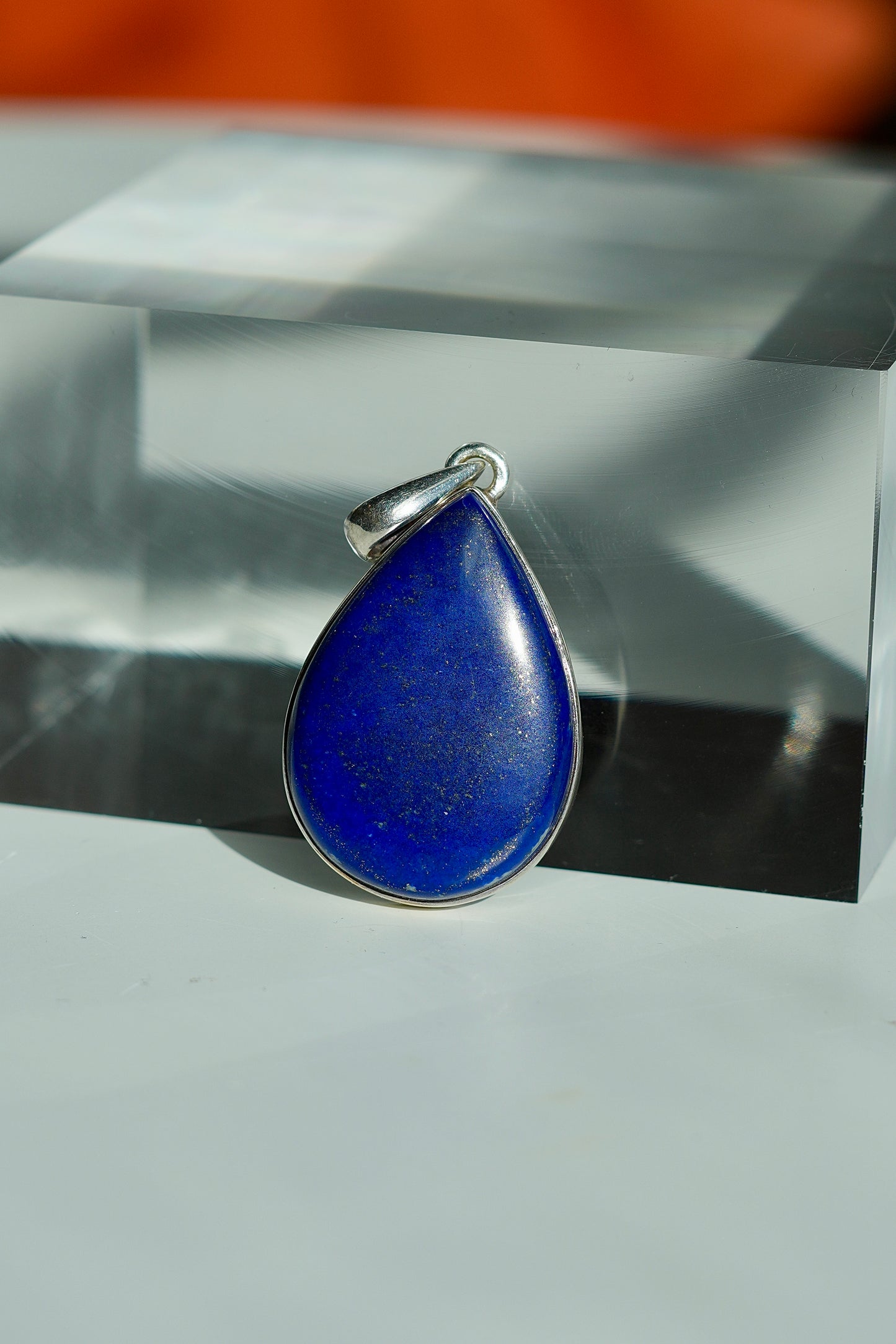 Sterling Silver Lapis Lazuli Necklace Pendant