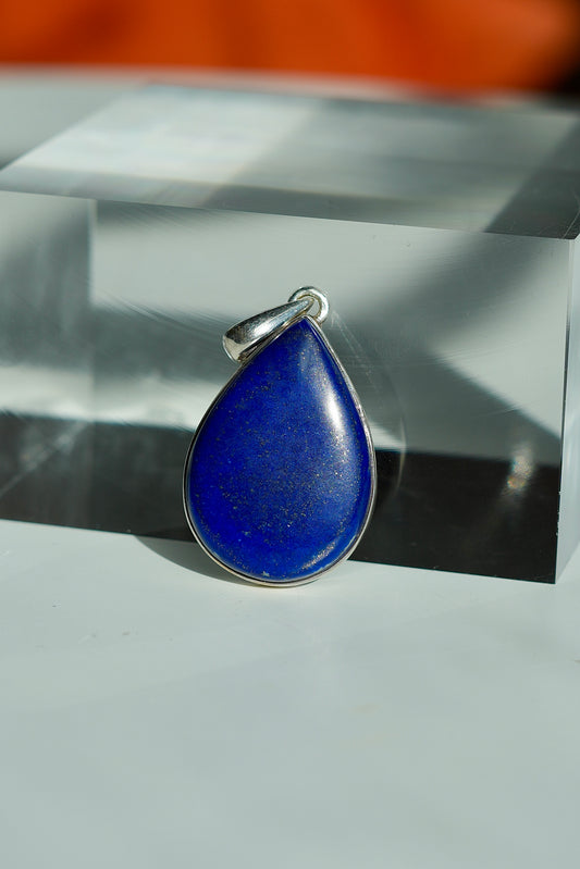 Sterling Silver Lapis Lazuli Necklace Pendant