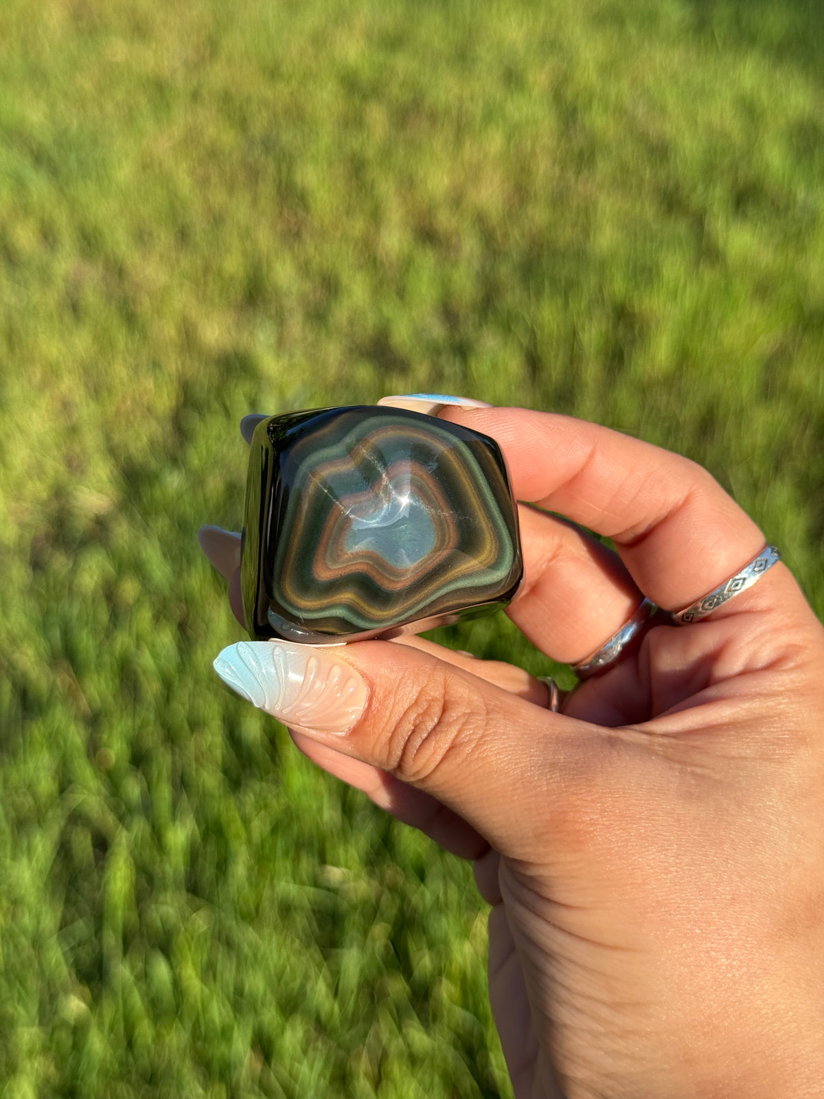 High Quality Rainbow Obsidian Polished Freeform | 📍Mexico RO-6