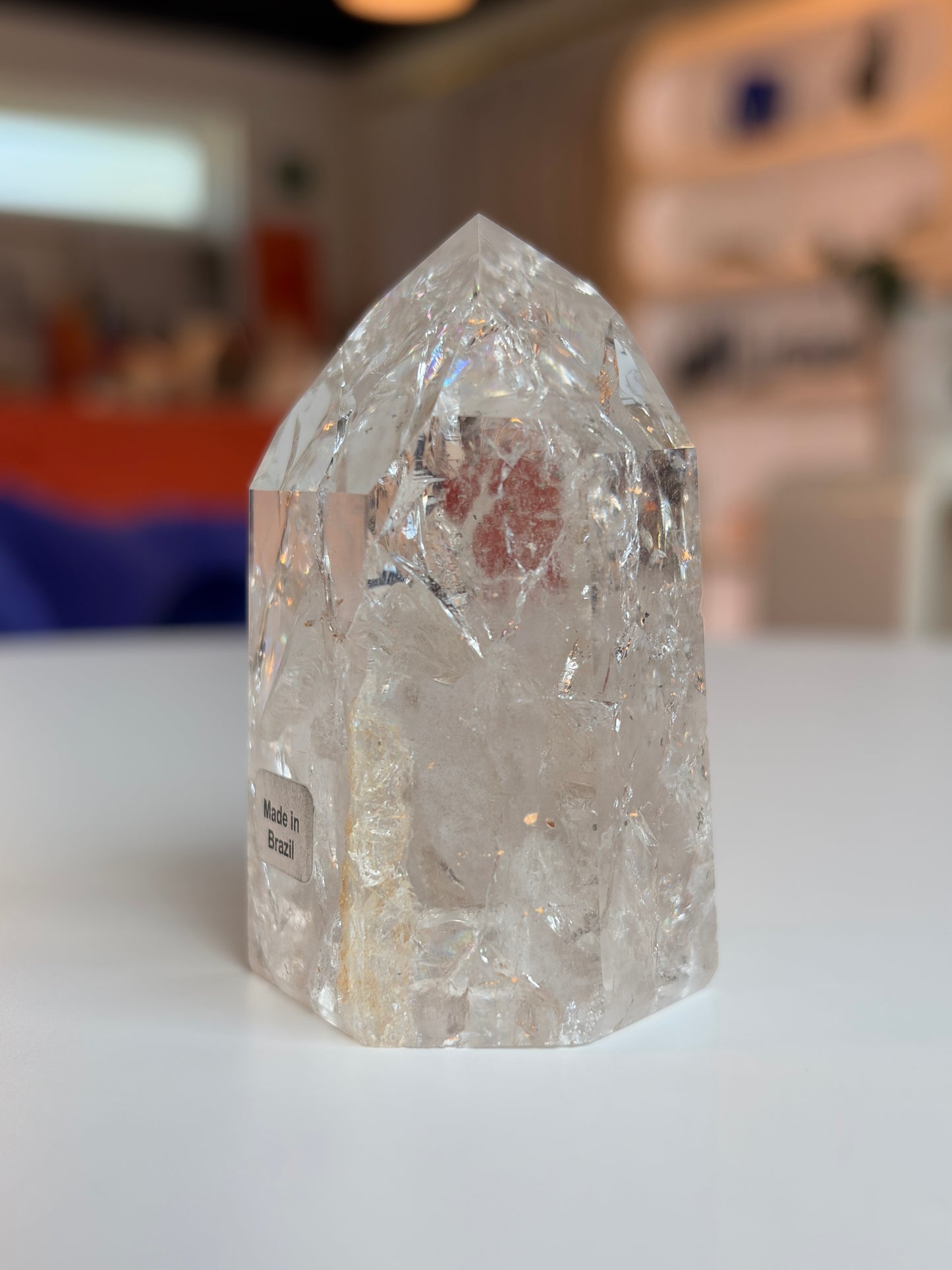Brazilian Crackle Quartz Tower CQ08
