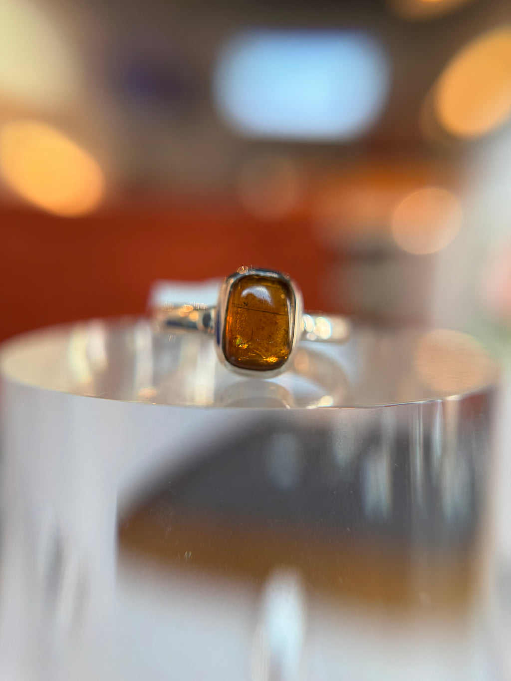 Orange Kyanite Ring Size 7