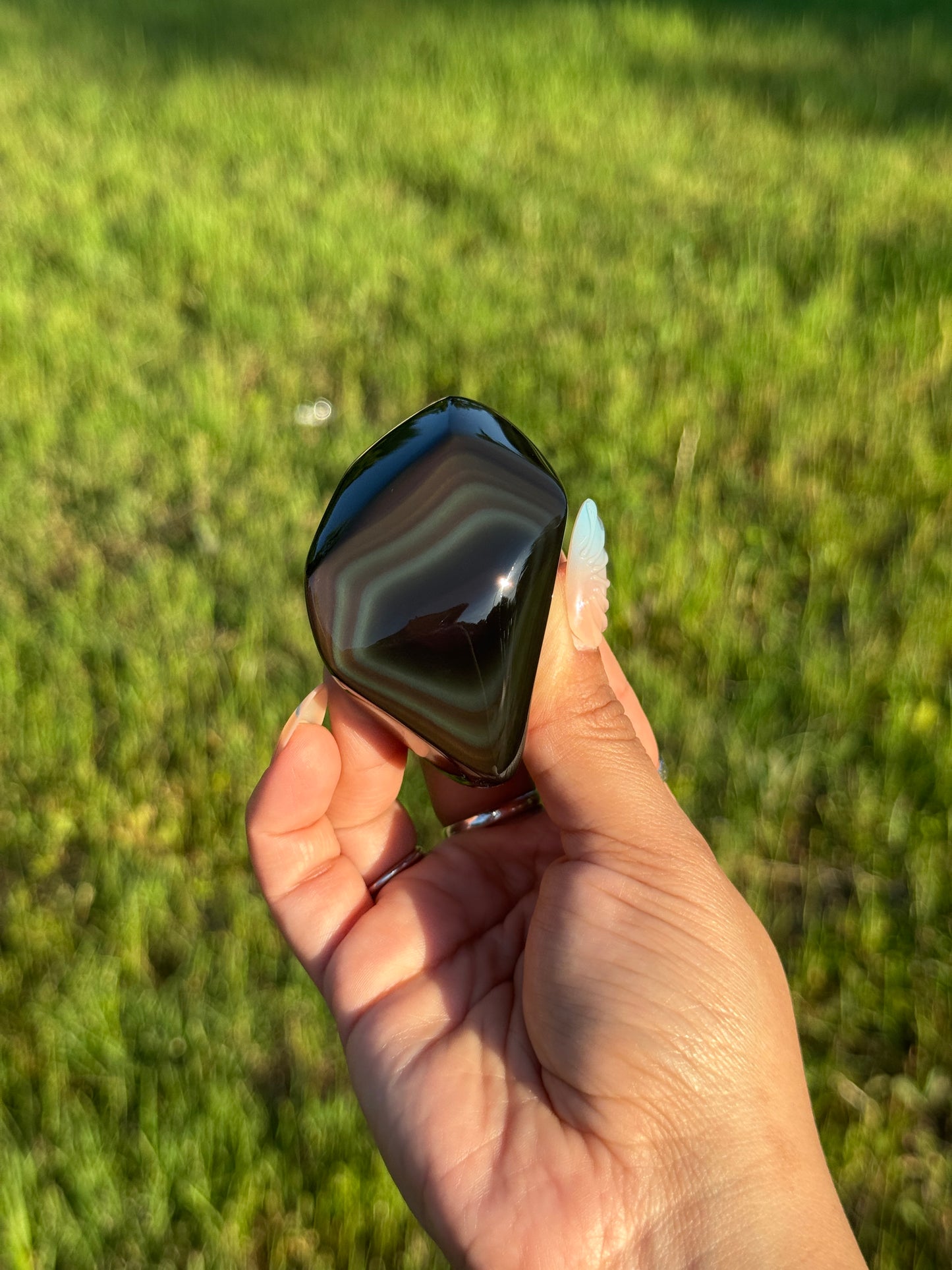 High Grade Rainbow Obsidian Freeform 📍 Mexico | RO-5