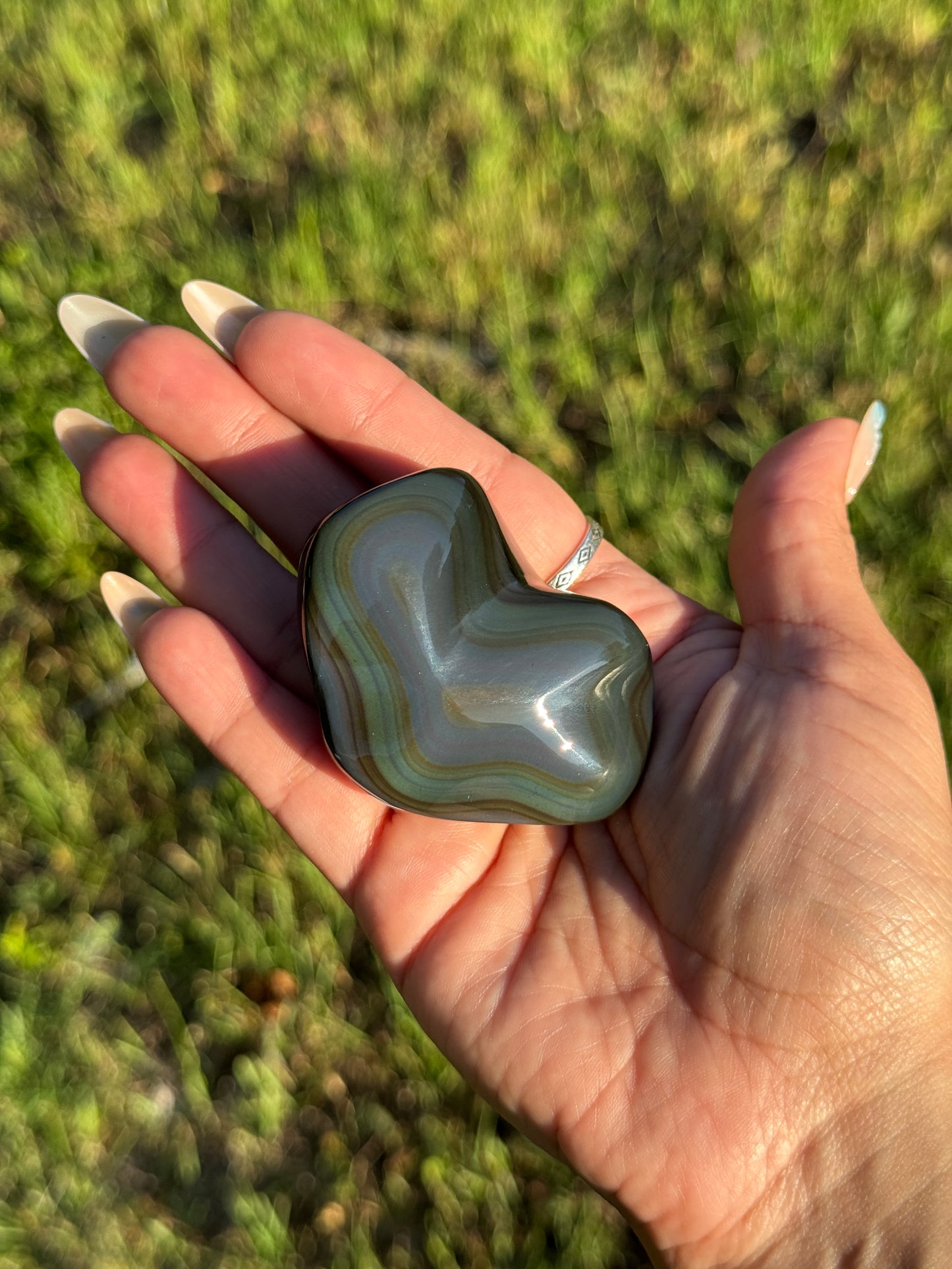 High Grade Rainbow Obsidian Polished Freeform from Mexico | RO-7