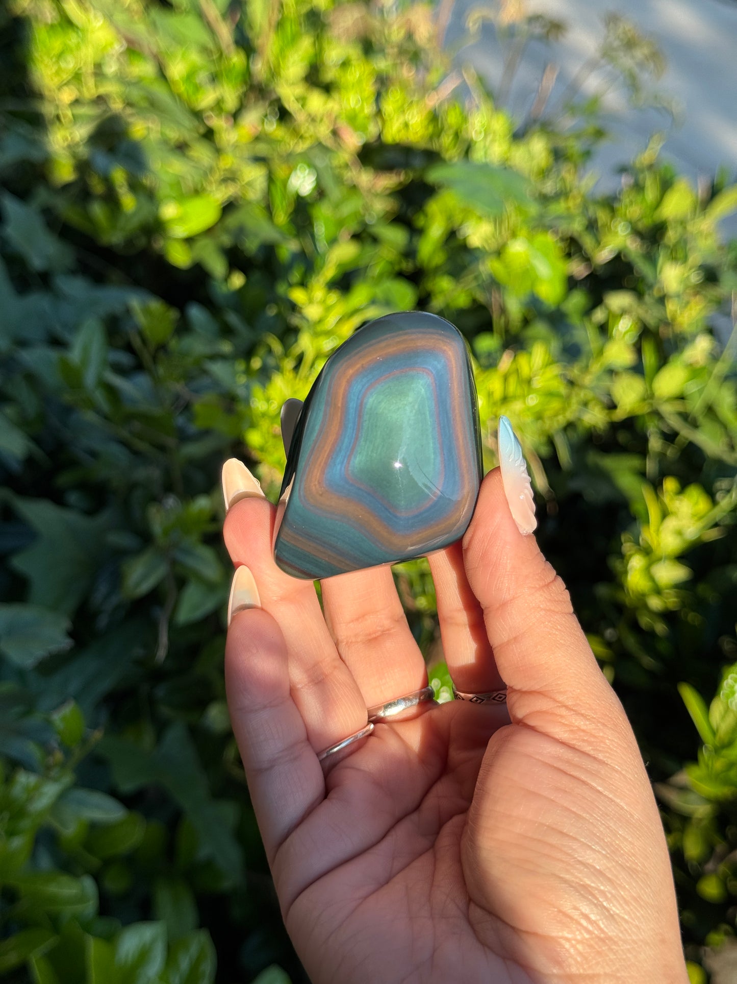 High Grade Rainbow Obsidian Polished Freeform | 📍 Mexico RO-3