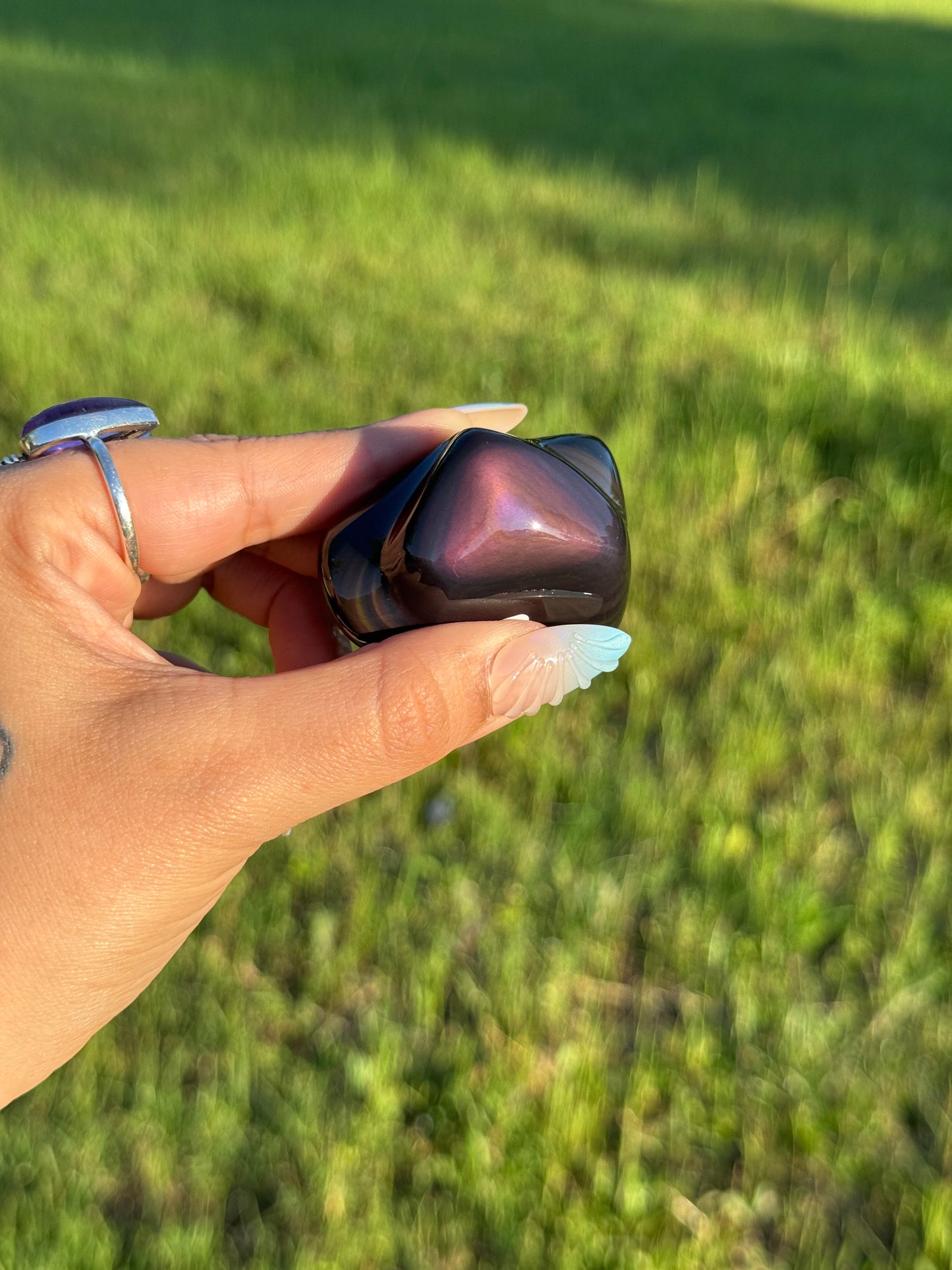 High Grade Rainbow Obsidian Polished Freeform 📍 Mexico