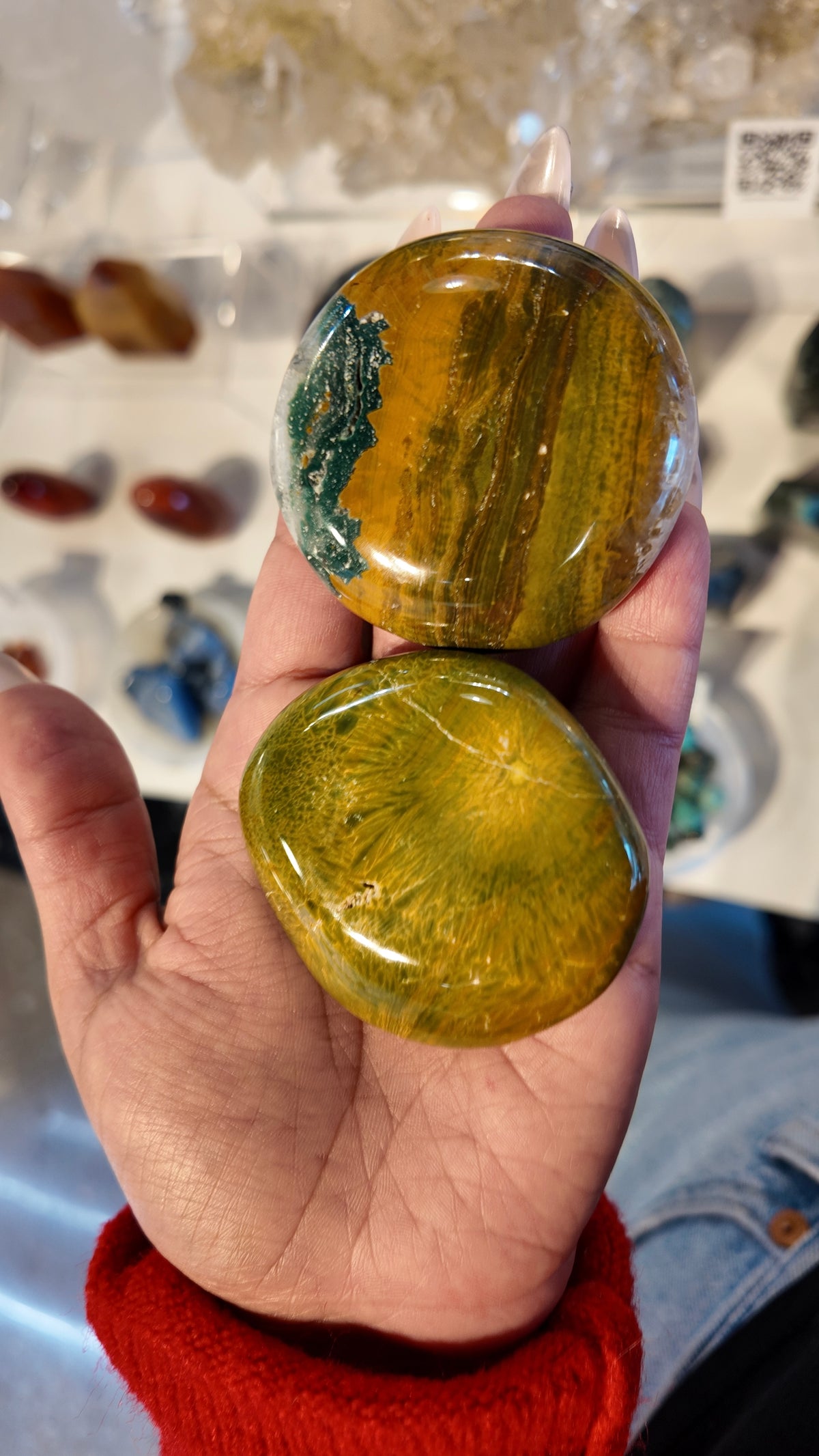 Ocean Jasper Palm Stone
