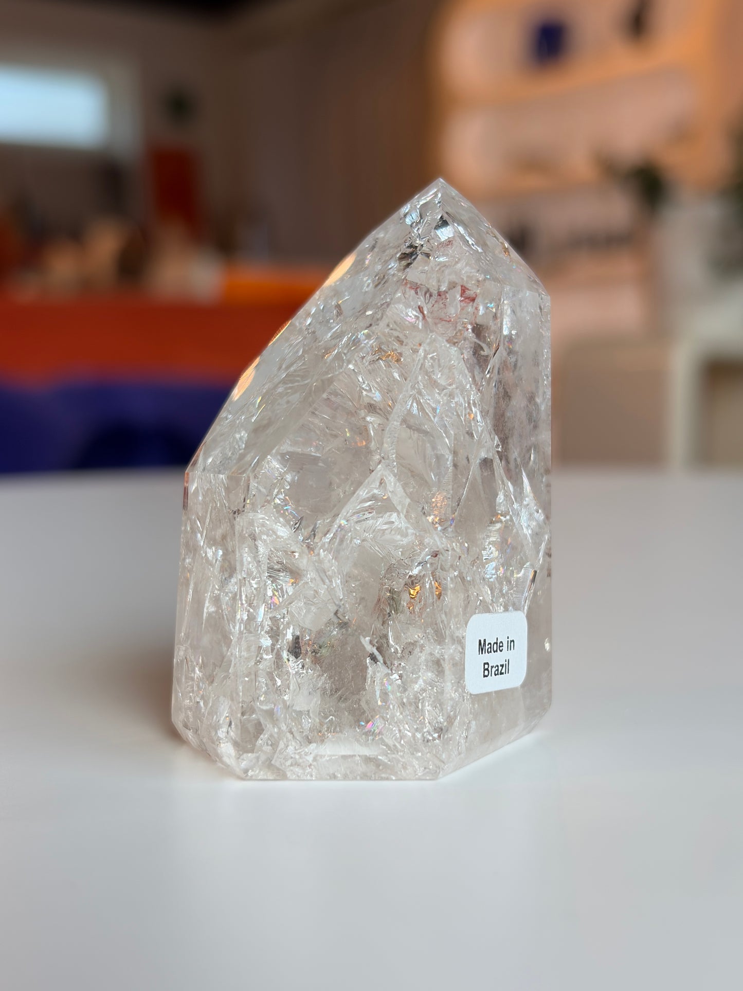 Brazilian Crackle Quartz Tower CQ09
