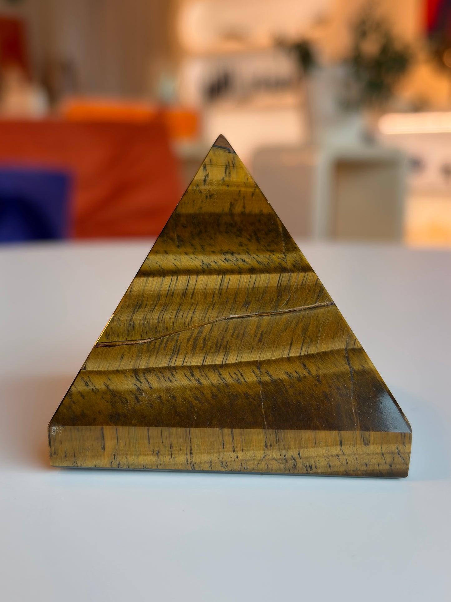 Large Tiger’s Eye Pyramid