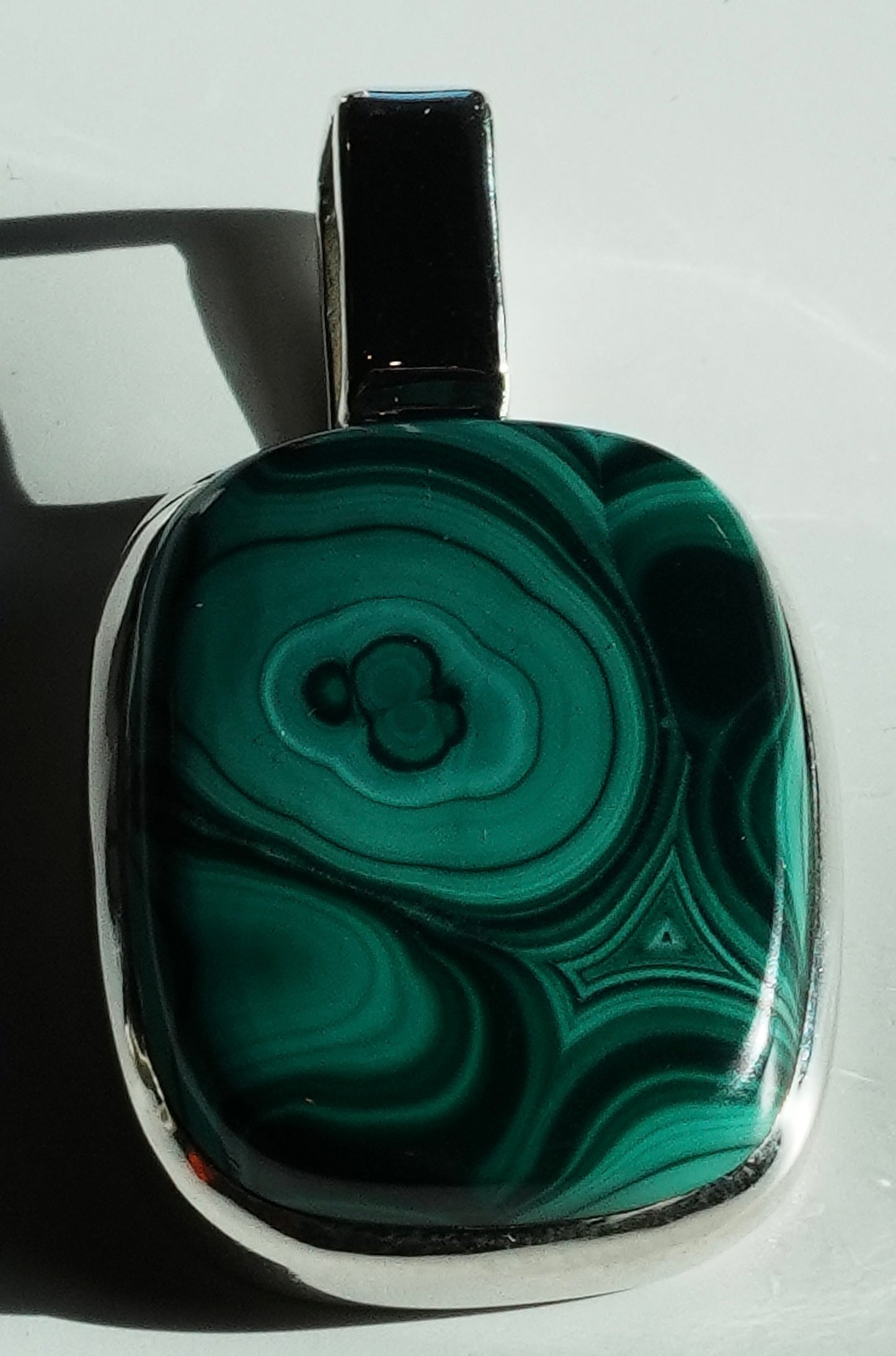 Malachite Sterling Silver Pendant