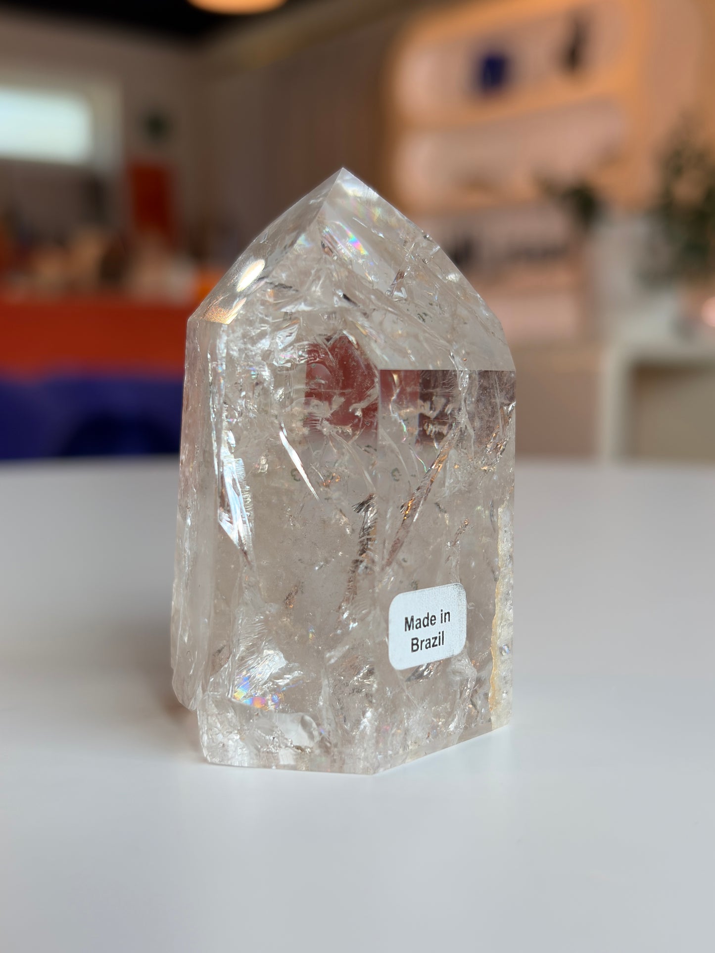 Brazilian Crackle Quartz Tower CQ08