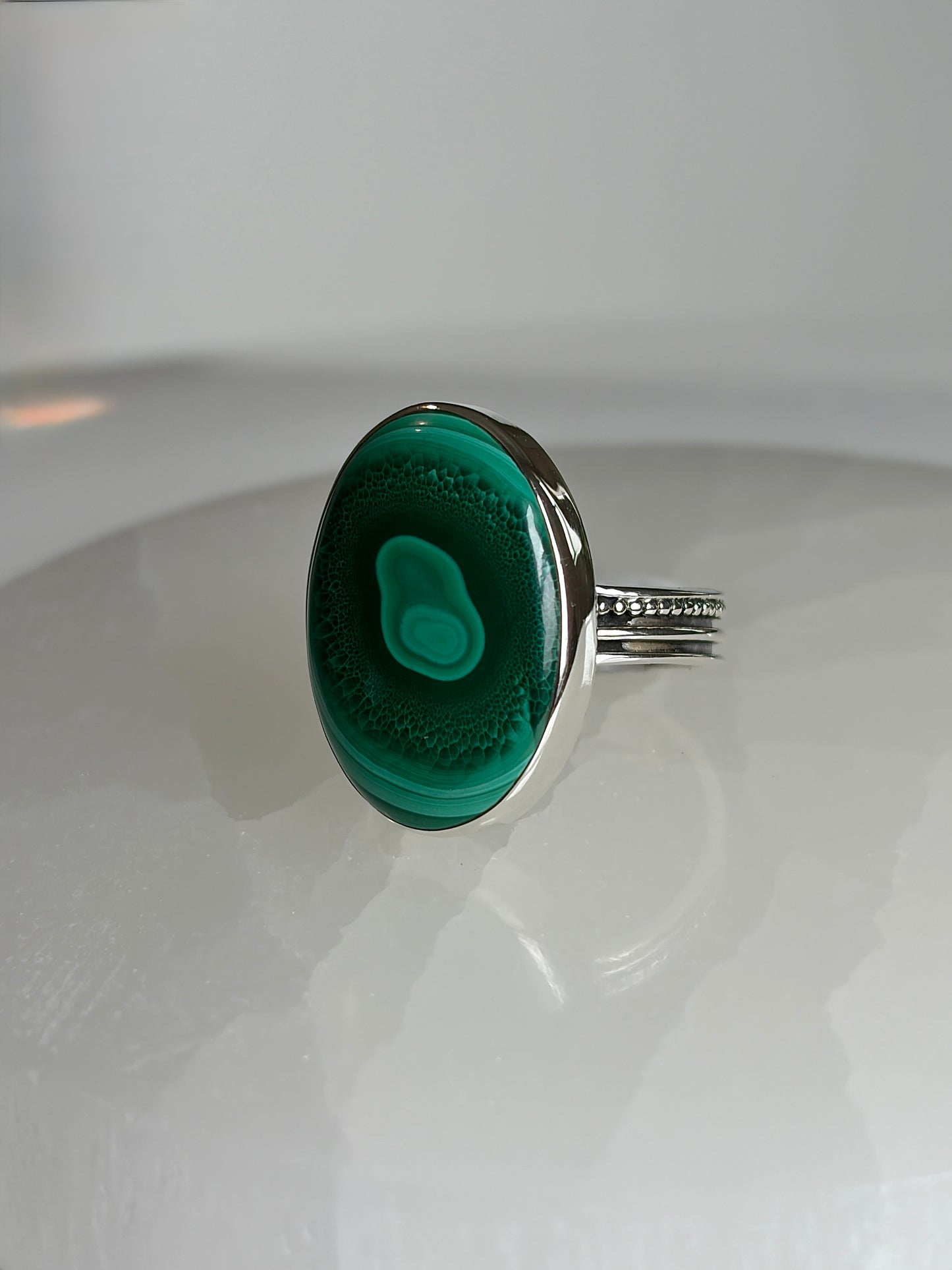 Malachite Ring Size 12