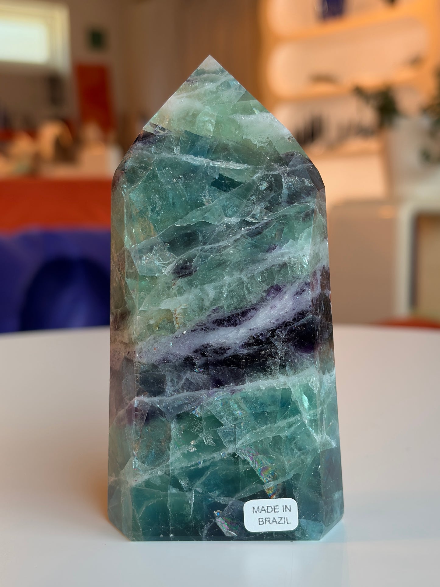 Rainbow Fluorite Tower RF09