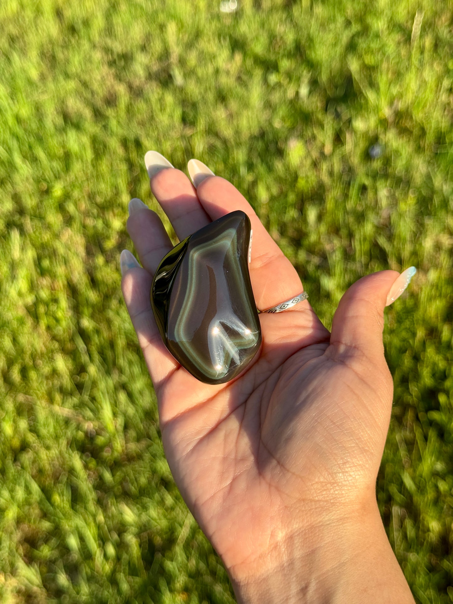 High Grade Rainbow Obsidian Freeform 📍 Mexico | RO-5