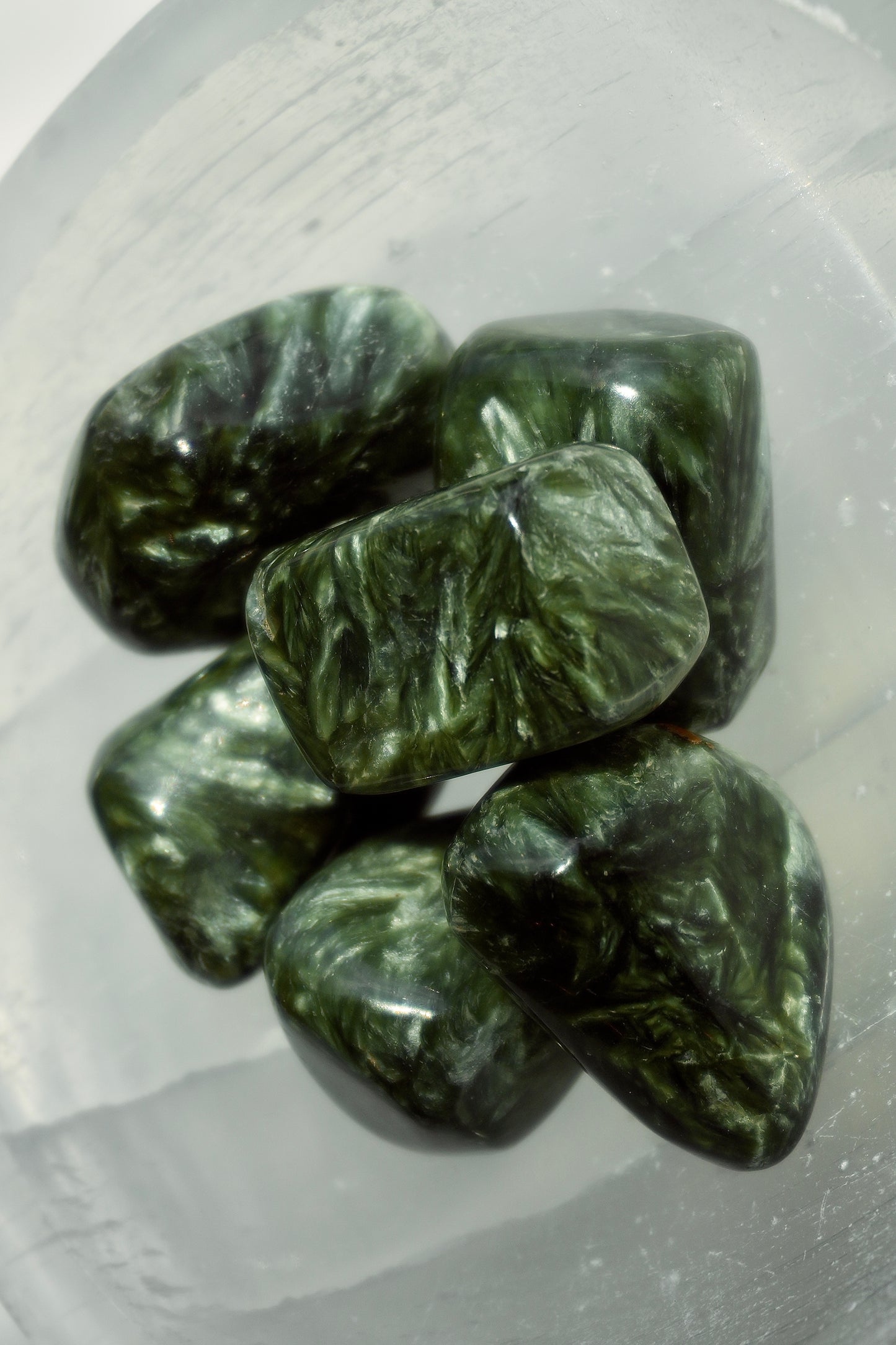 High Grade Seraphinite Tumbled