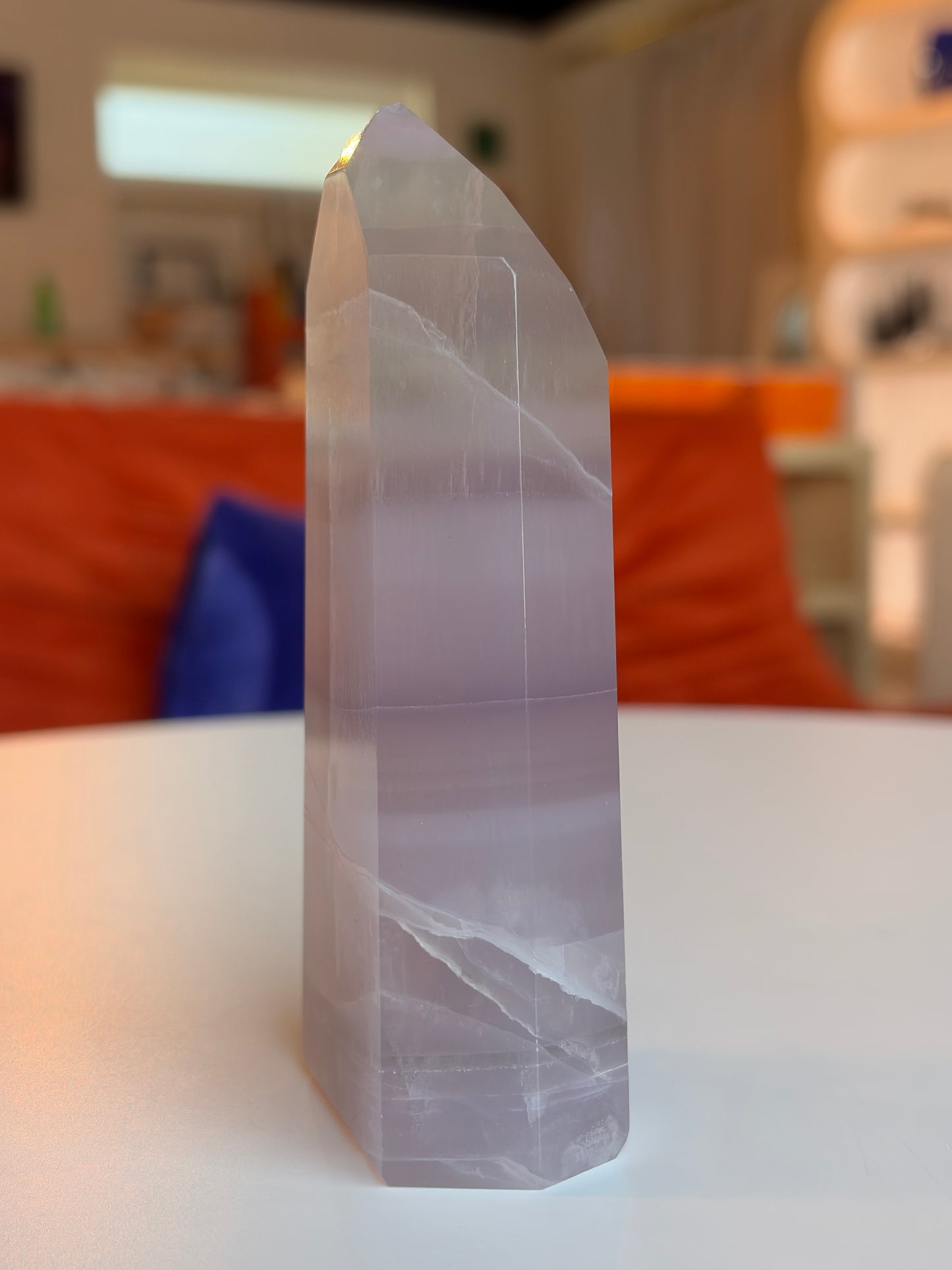 Lavender Rainbow Fluorite Tower LF07