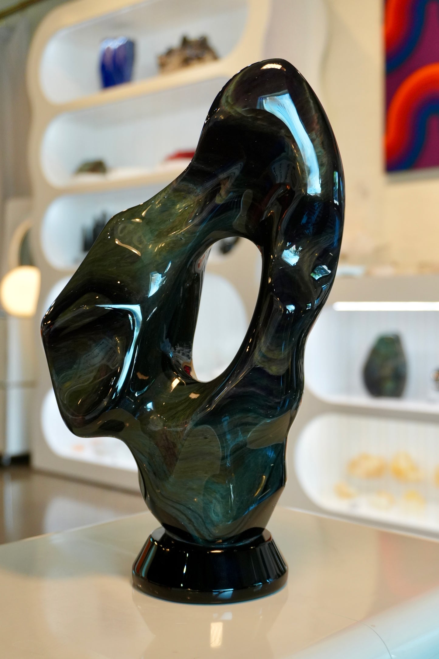 Large Rainbow Obsidian Polished Freeform