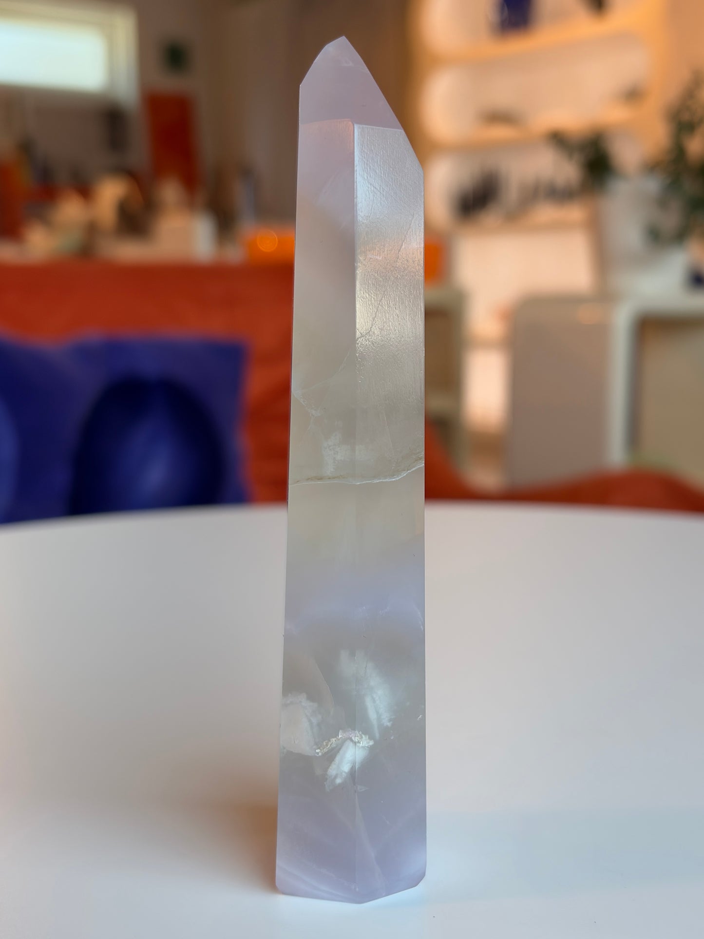 Lavender Rainbow Fluorite Tower LF08