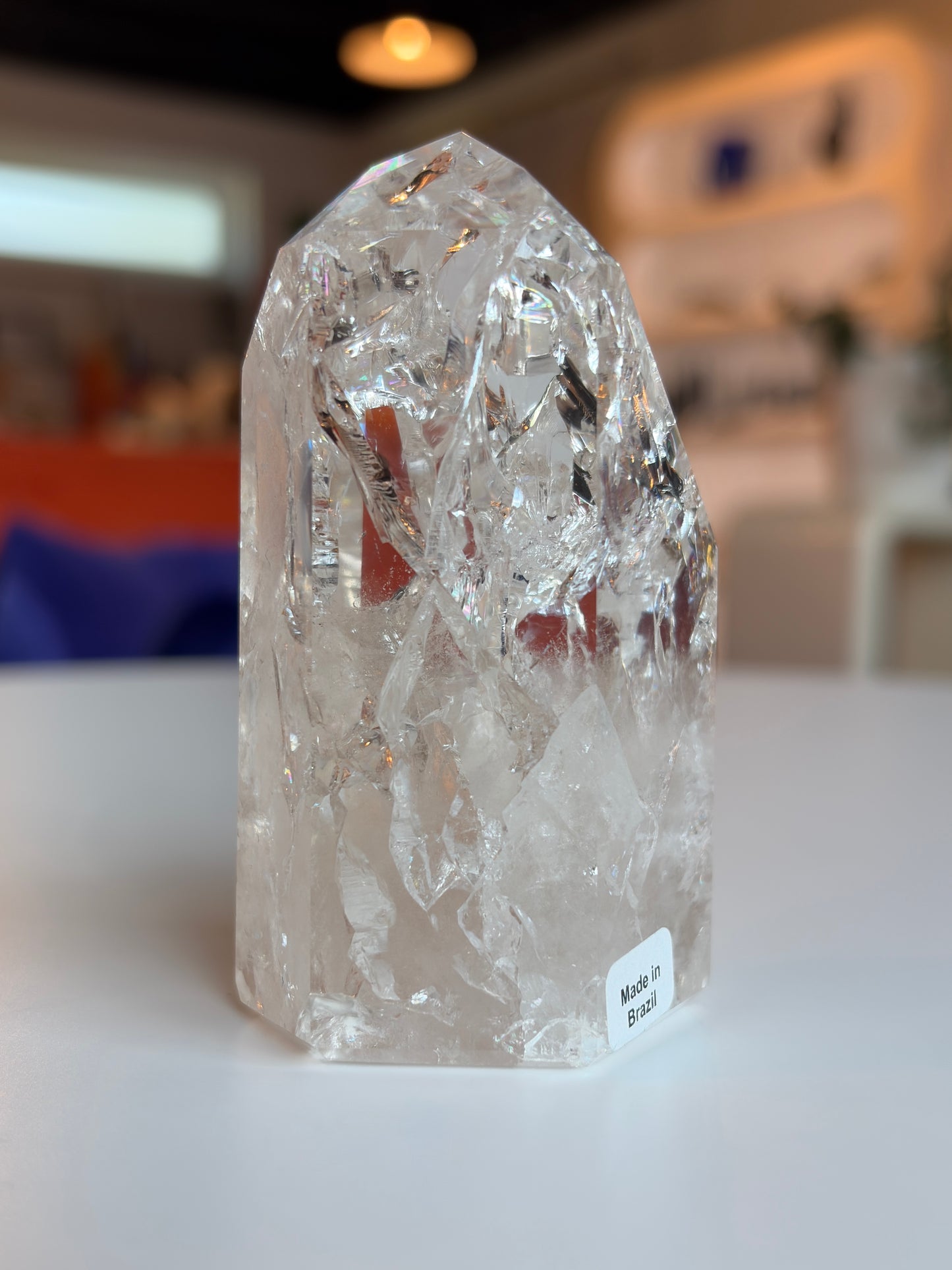 Brazilian Crackle Quartz Tower CQ06