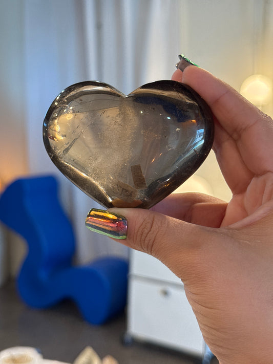 Smoky Quartz heart