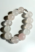 Amethyst heart shaped bracelet 8mm sterling silver