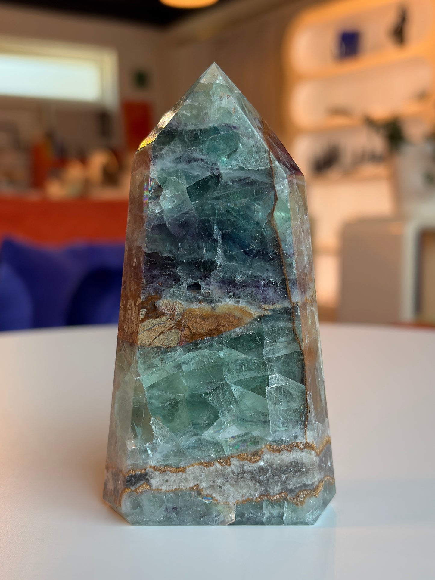 Rainbow Fluorite Tower RF-2