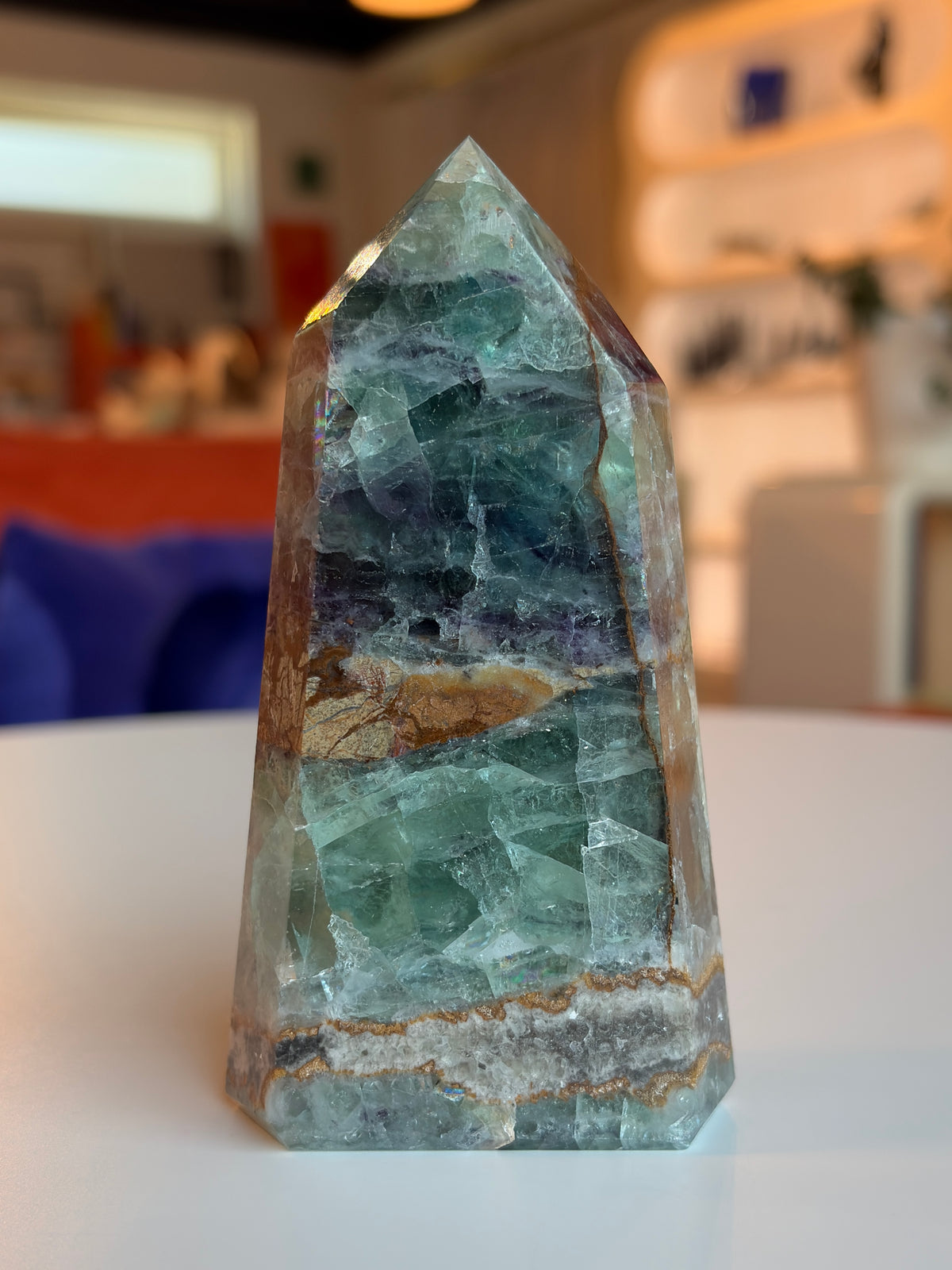 Rainbow Fluorite Tower RF-2