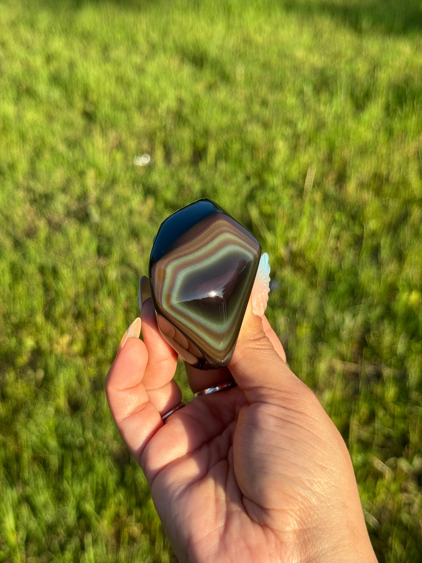 High Grade Rainbow Obsidian Freeform 📍 Mexico | RO-5