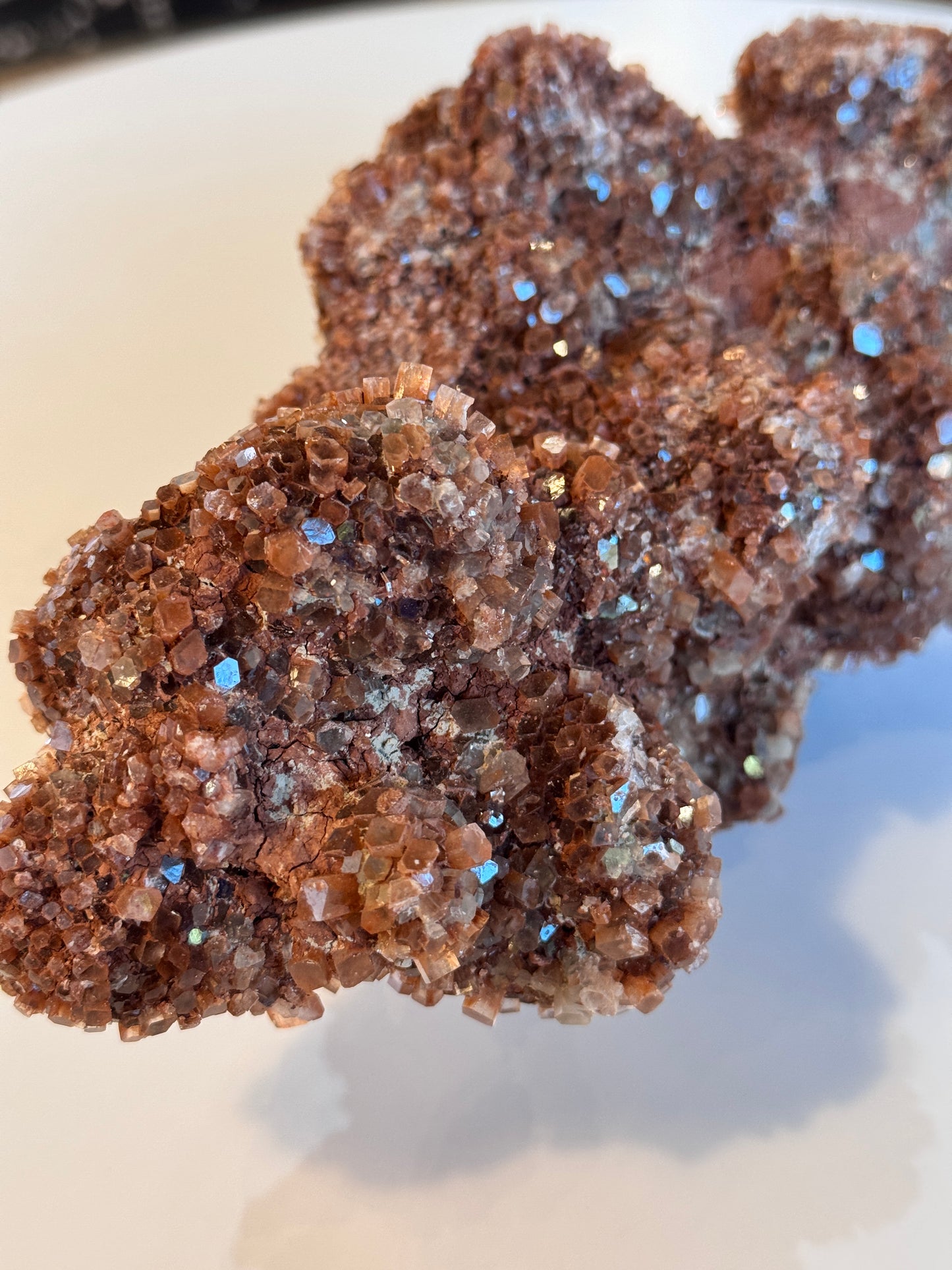 Large Red Aragonite Cluster