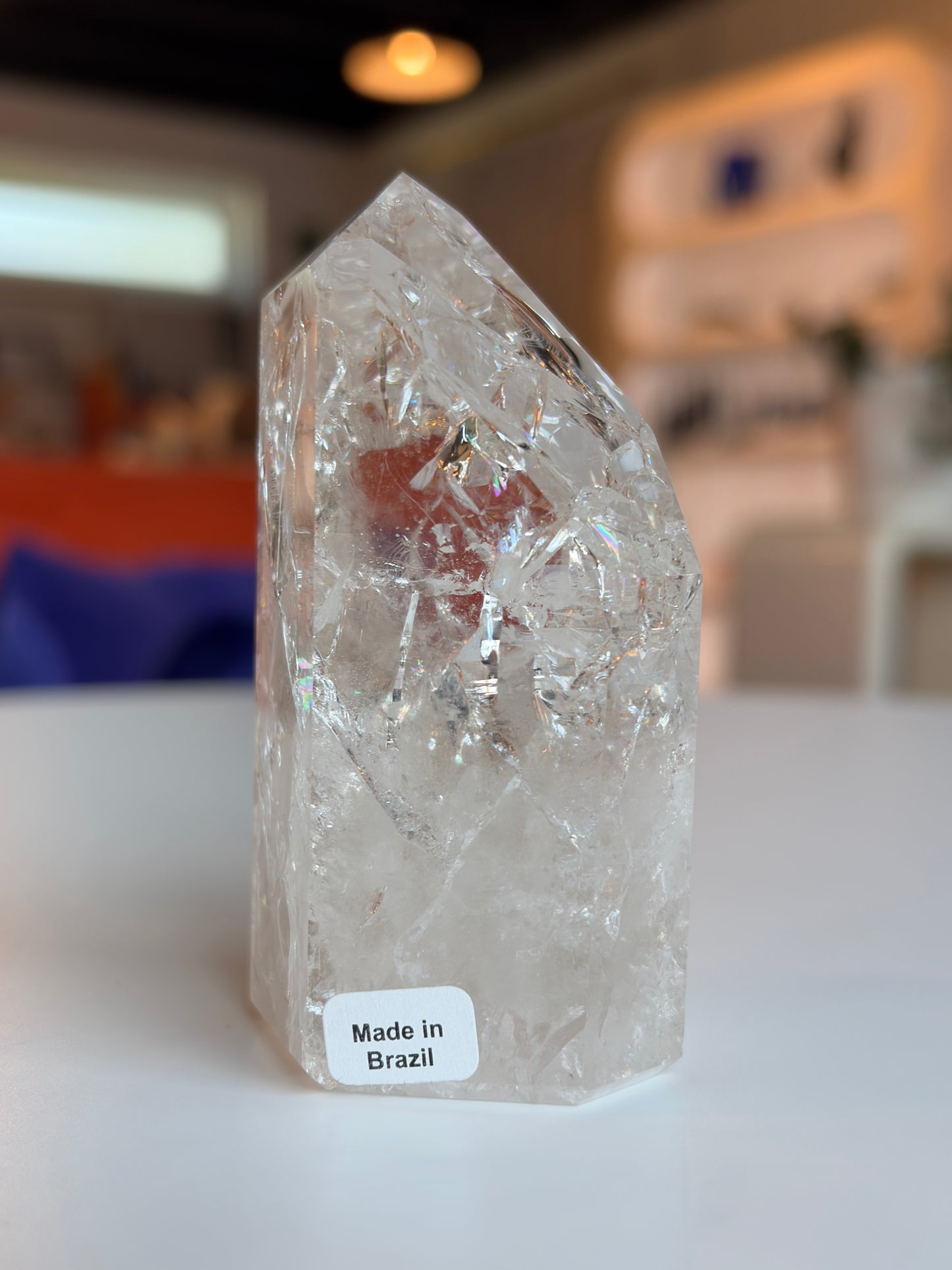Brazilian Crackle Quartz Tower CQ06