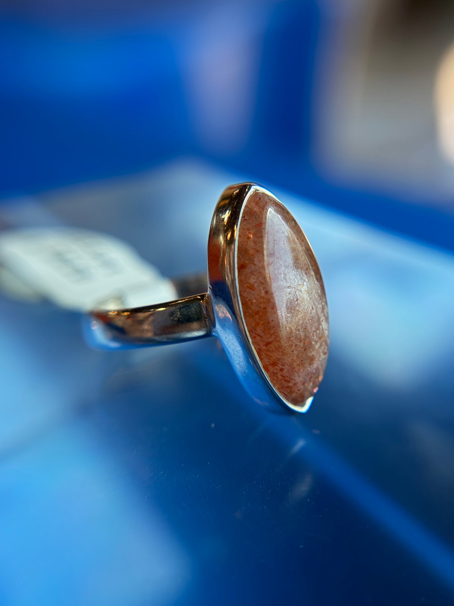 Sunstone Ring Size 5 Sterling Silver