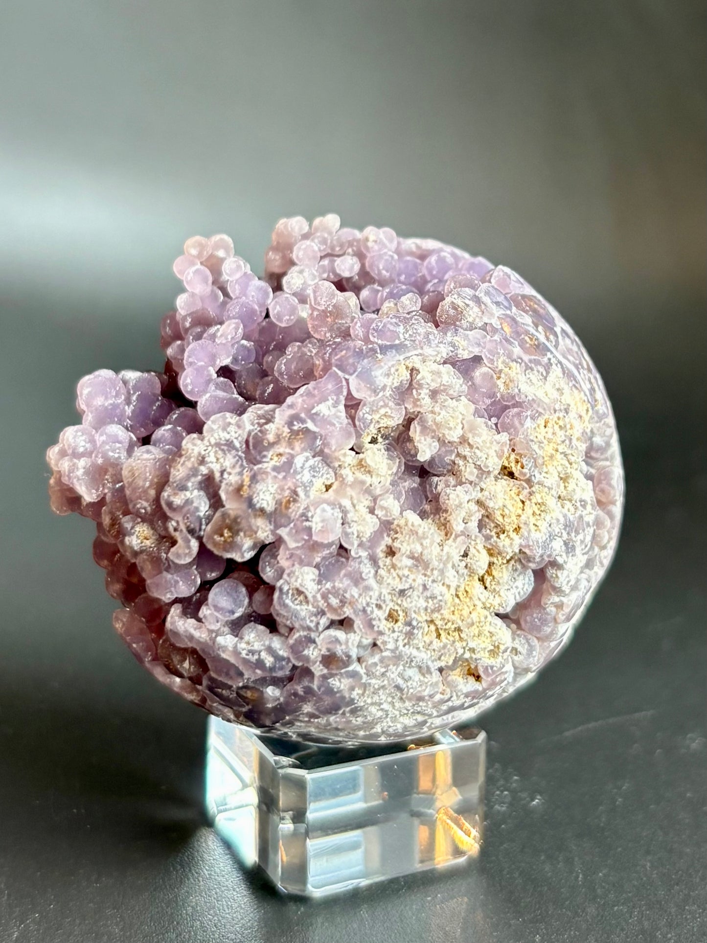 Indonesian Natural Grape Agate Sphere ￼