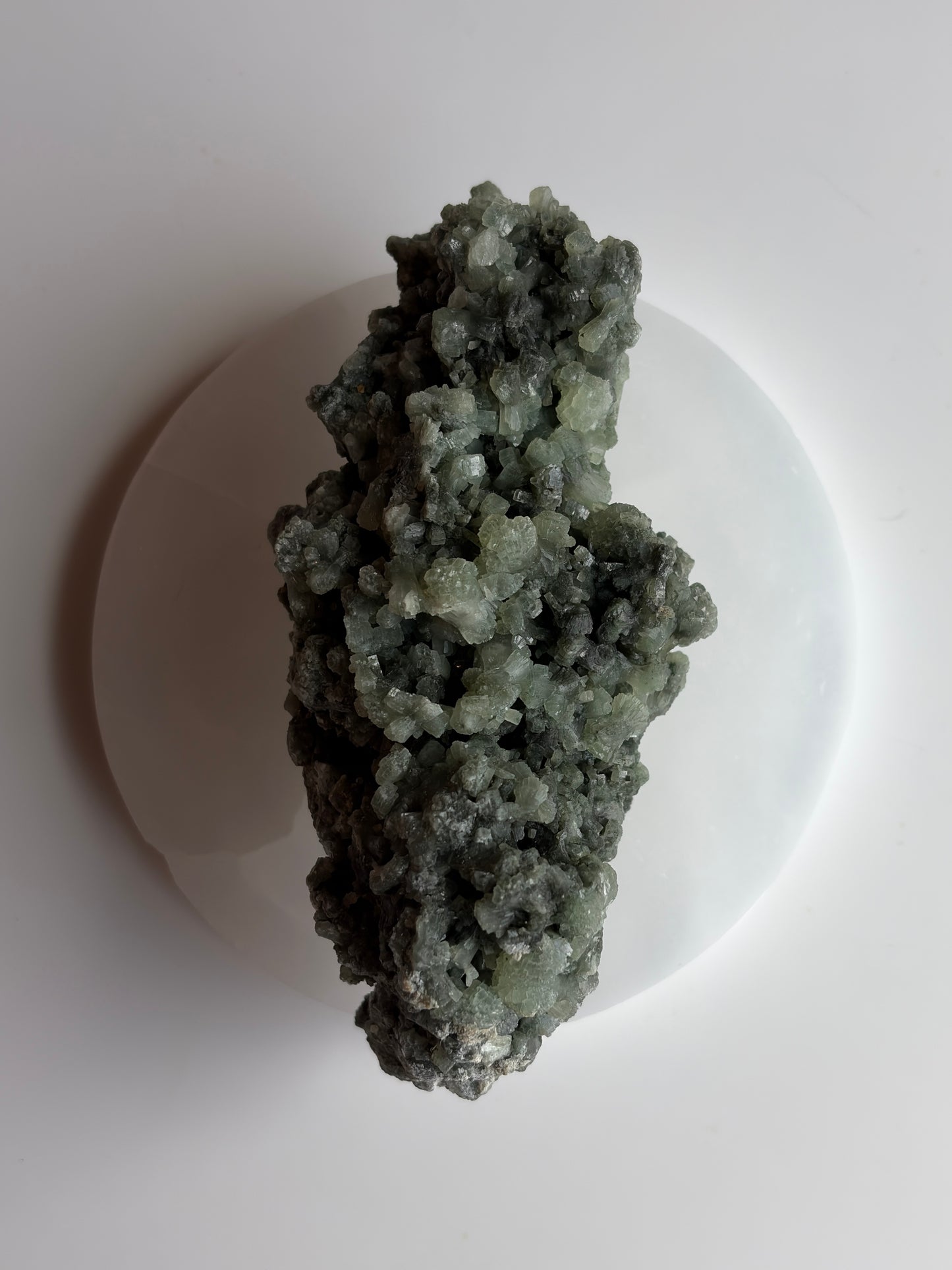 Prehnite with Epidote Cluster