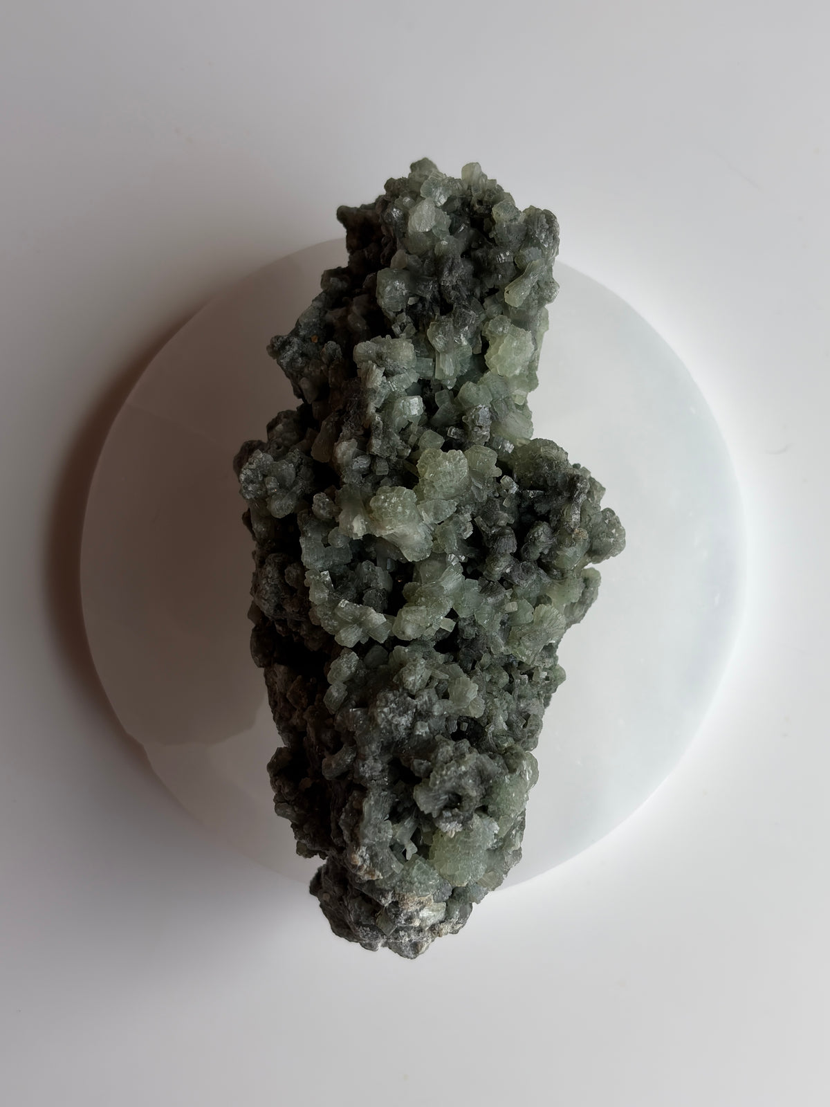 Prehnite with Epidote Cluster