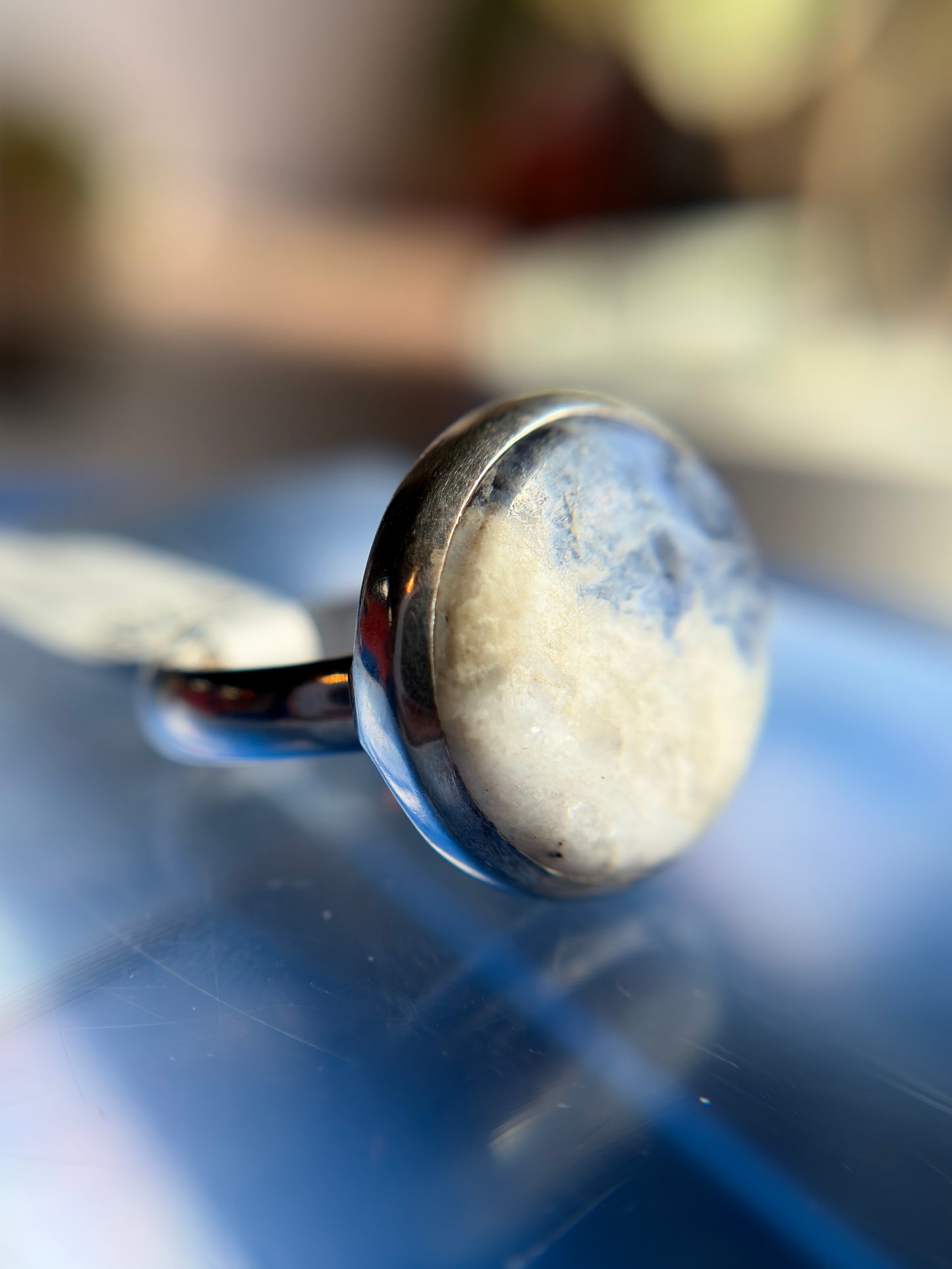 Sodalite Ring Size 7 Sterling Silver