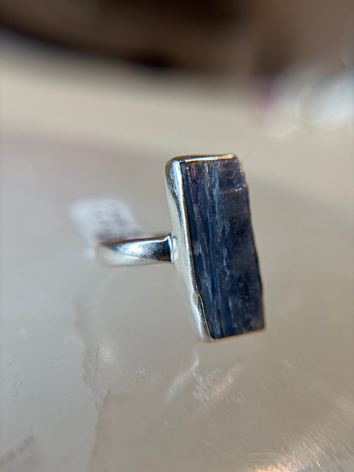 Blue Kyanite Ring Size 11 Sterling Silver