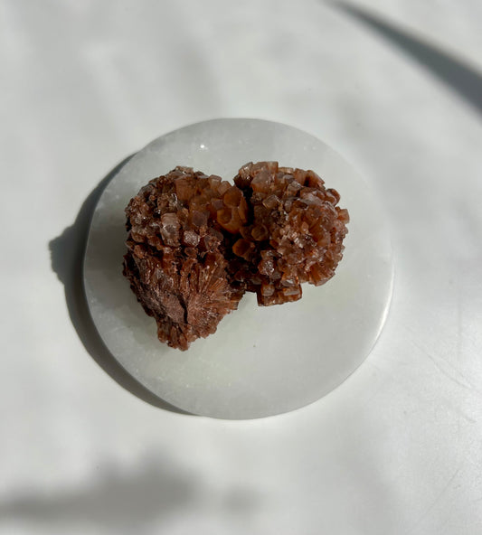 Red Aragonite Cluster