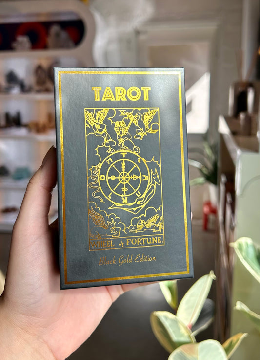 Black Gold Tarot and Guide | Classic Tarot Design and Gold Foil