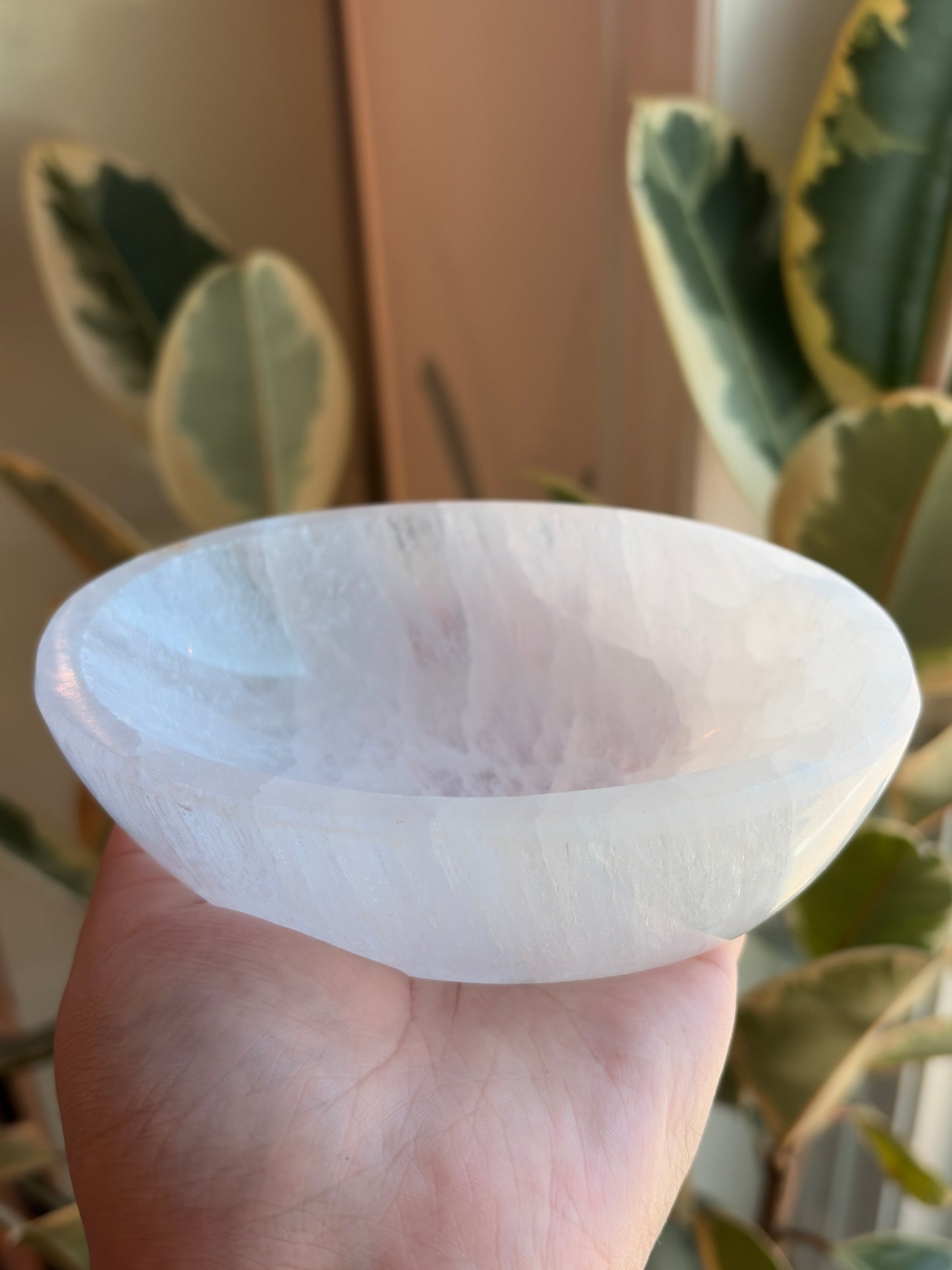 Selenite Oval Charging Bowl
