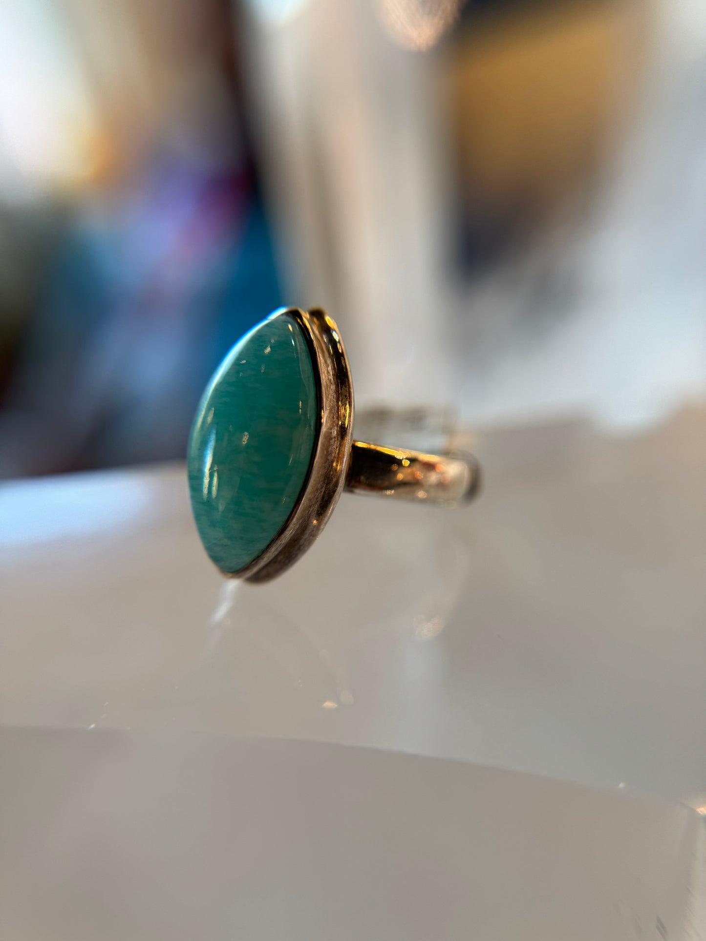 Amazonite Ring Size 5
